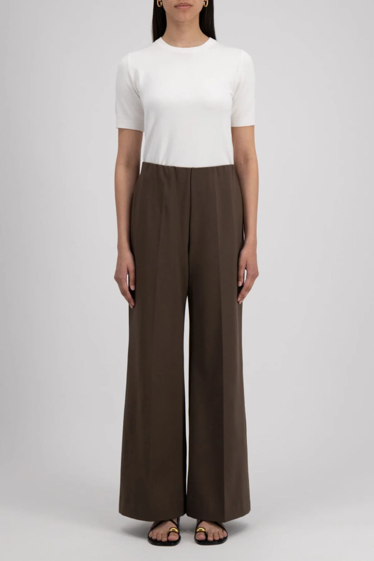 Harris Wharf Techno Viscose Trousers - Ebony Grey - Image 6