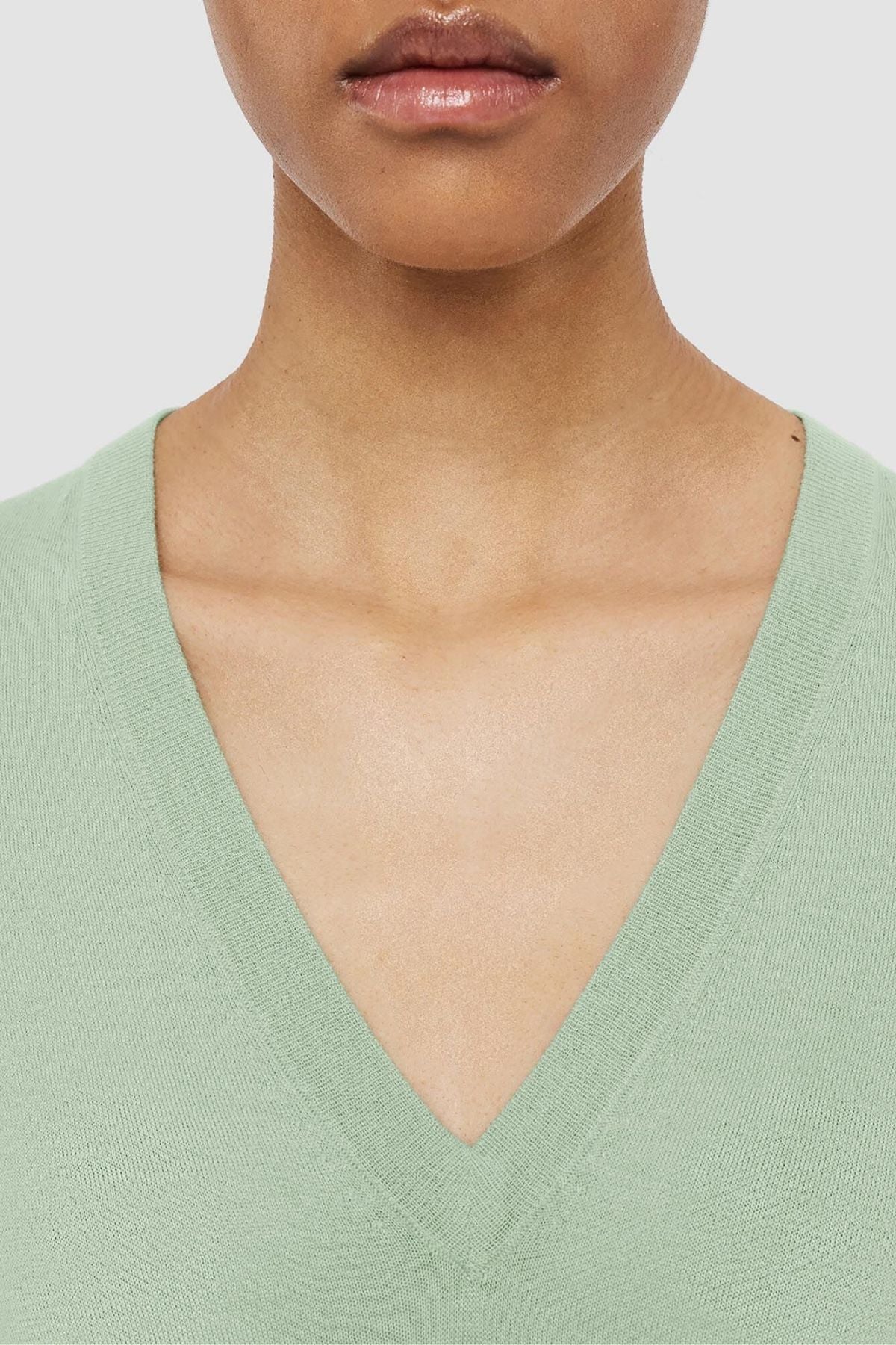 Joseph Cashair V-Neck Jumper - Matcha - Image 3