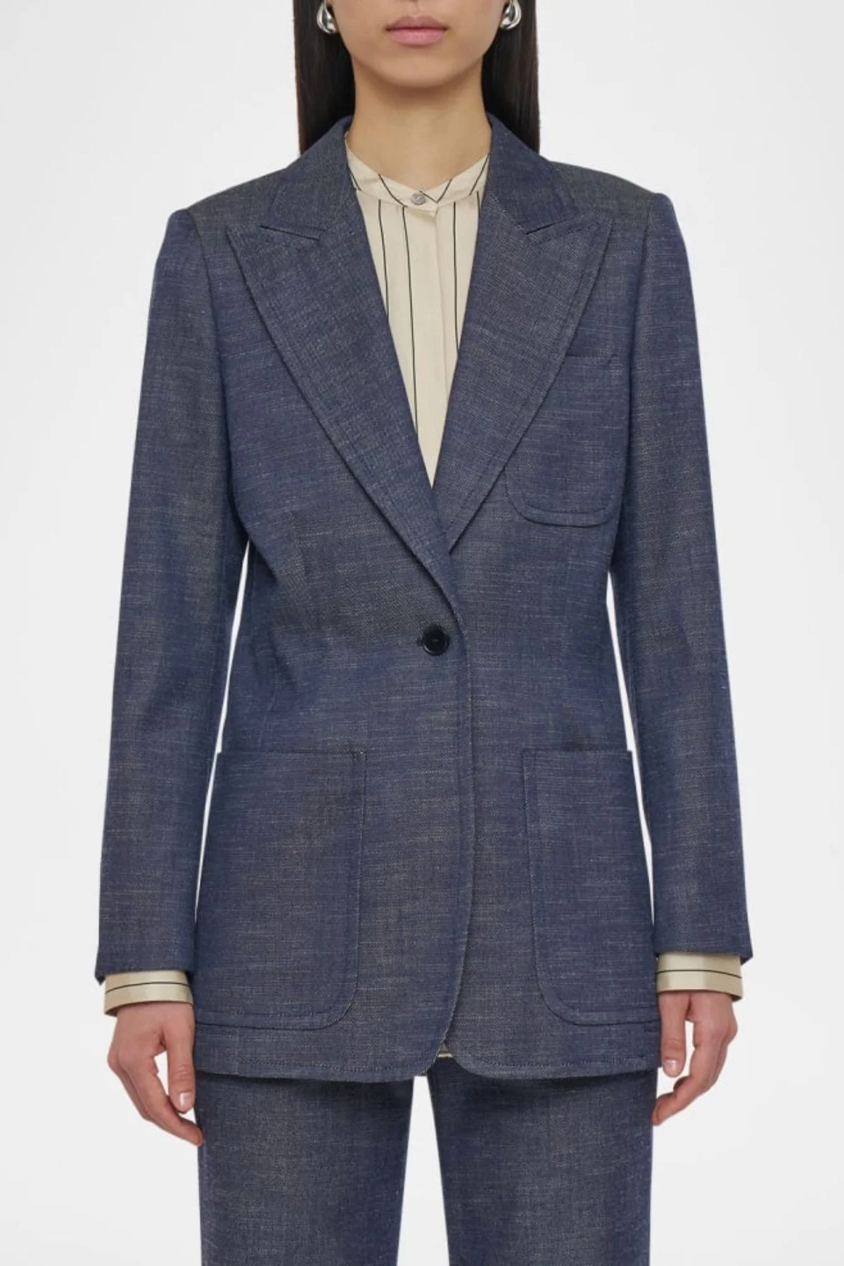 Joseph Cassini Jacket Sartorial Denim - Cobalt - Image 3
