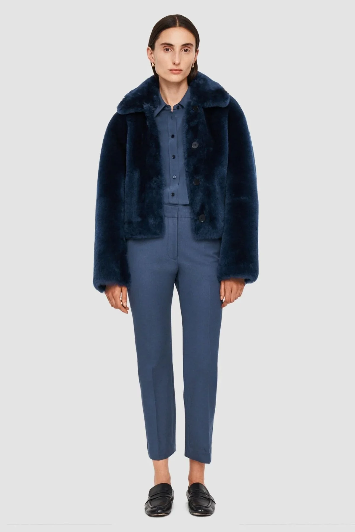 Joseph Coleman Pant Gabardine Stretch - Harbour - Image 2