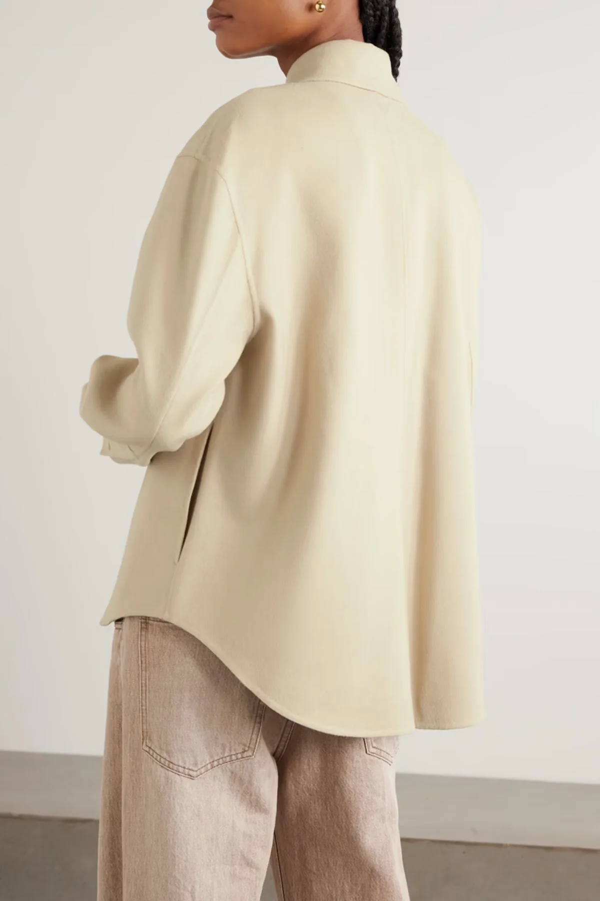 Joseph Jelia Light Double Face Overshirt- Affogatto - Image 3
