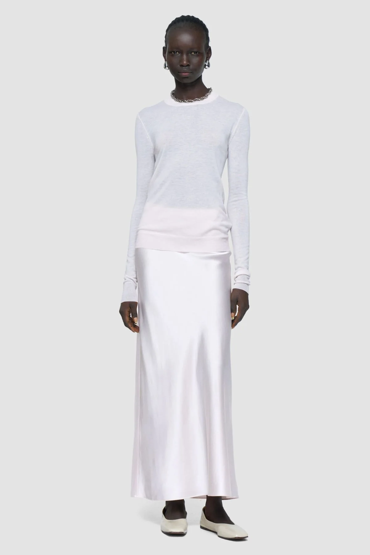 Joseph Cashair Round Neck Knit Jumper - Rose
