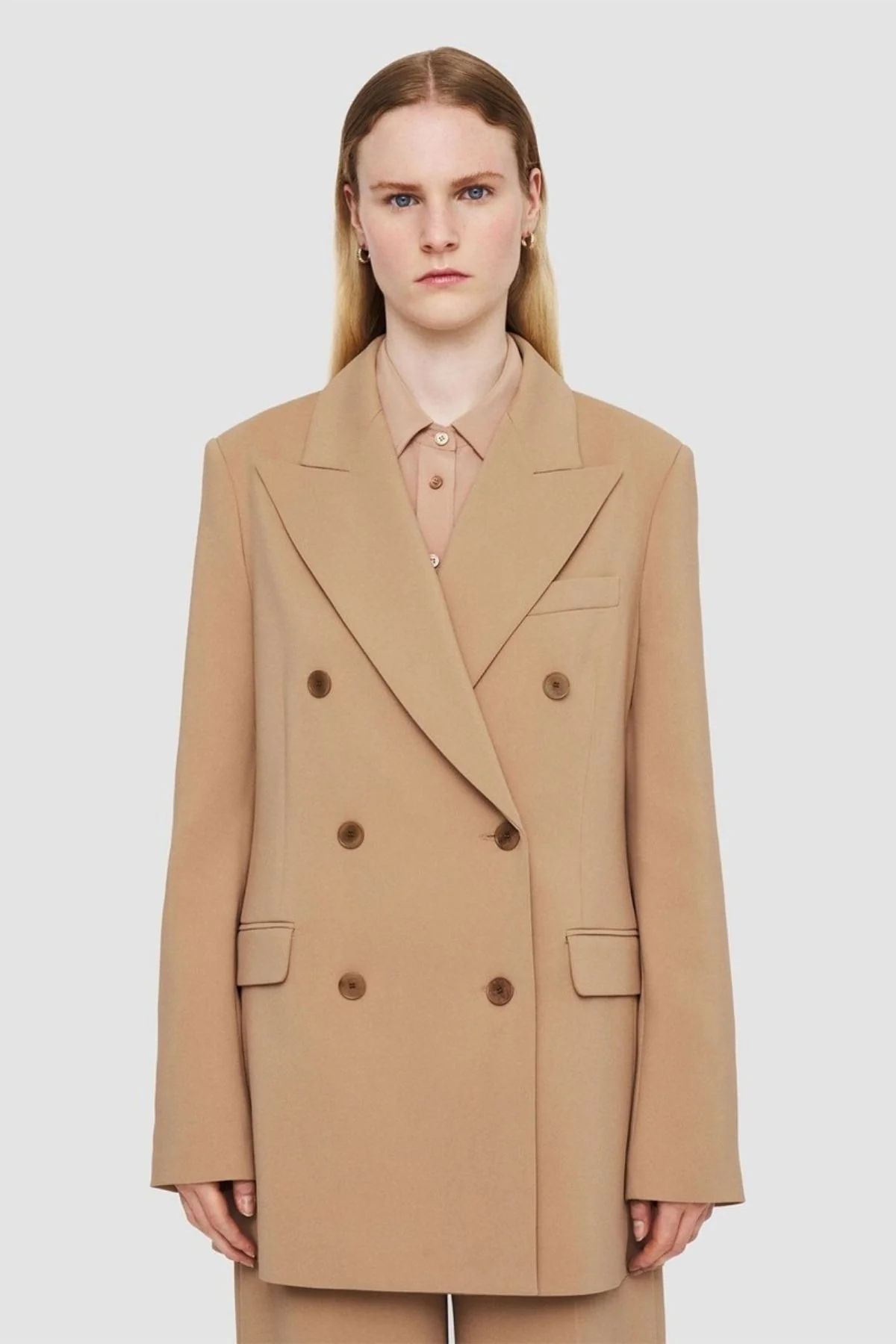 Joseph Valery Double Breasted Blazer - Blusher - Image 4