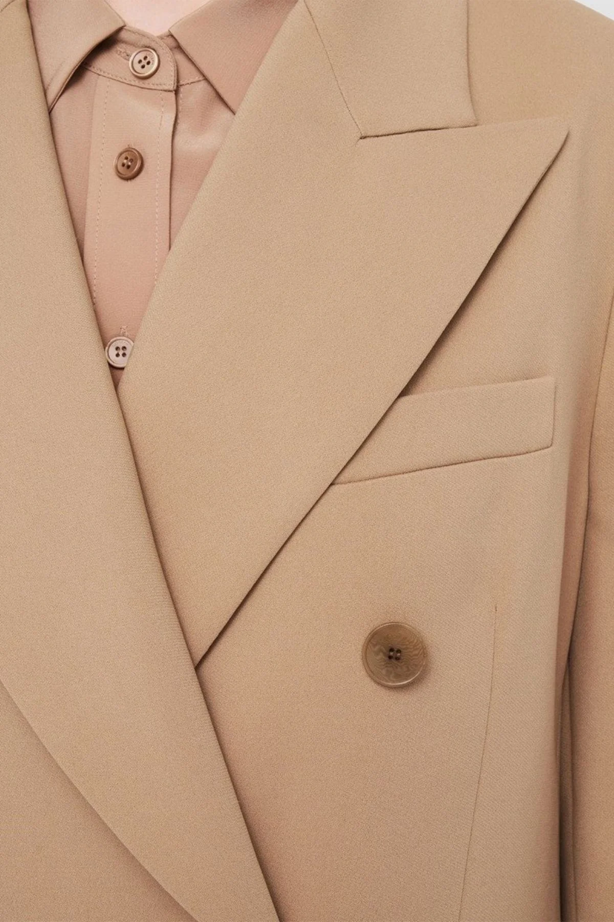 Joseph Valery Double Breasted Blazer - Blusher - Image 6