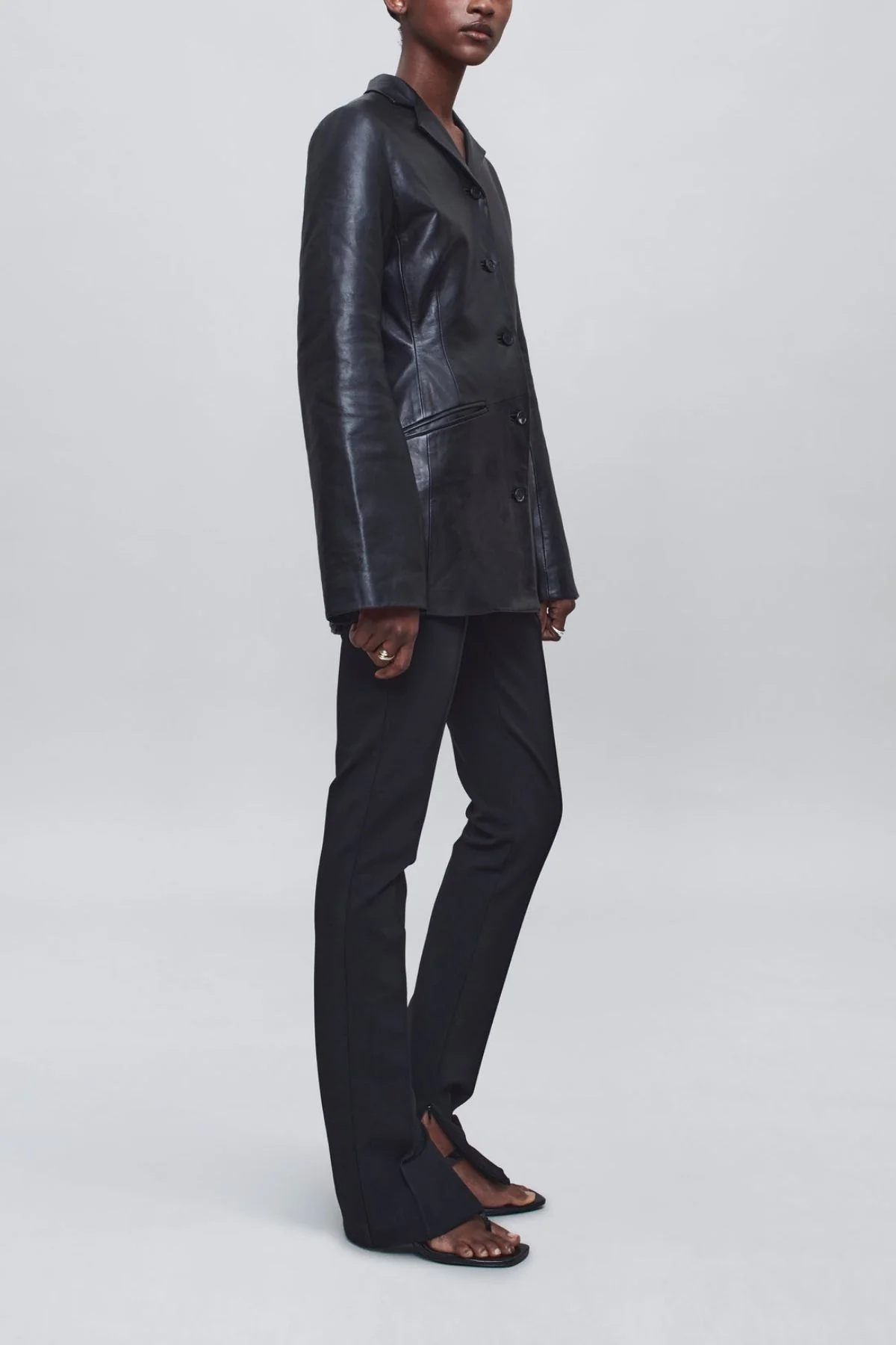 KALLMEYER Benny Longline Blazer - Black - Image 3