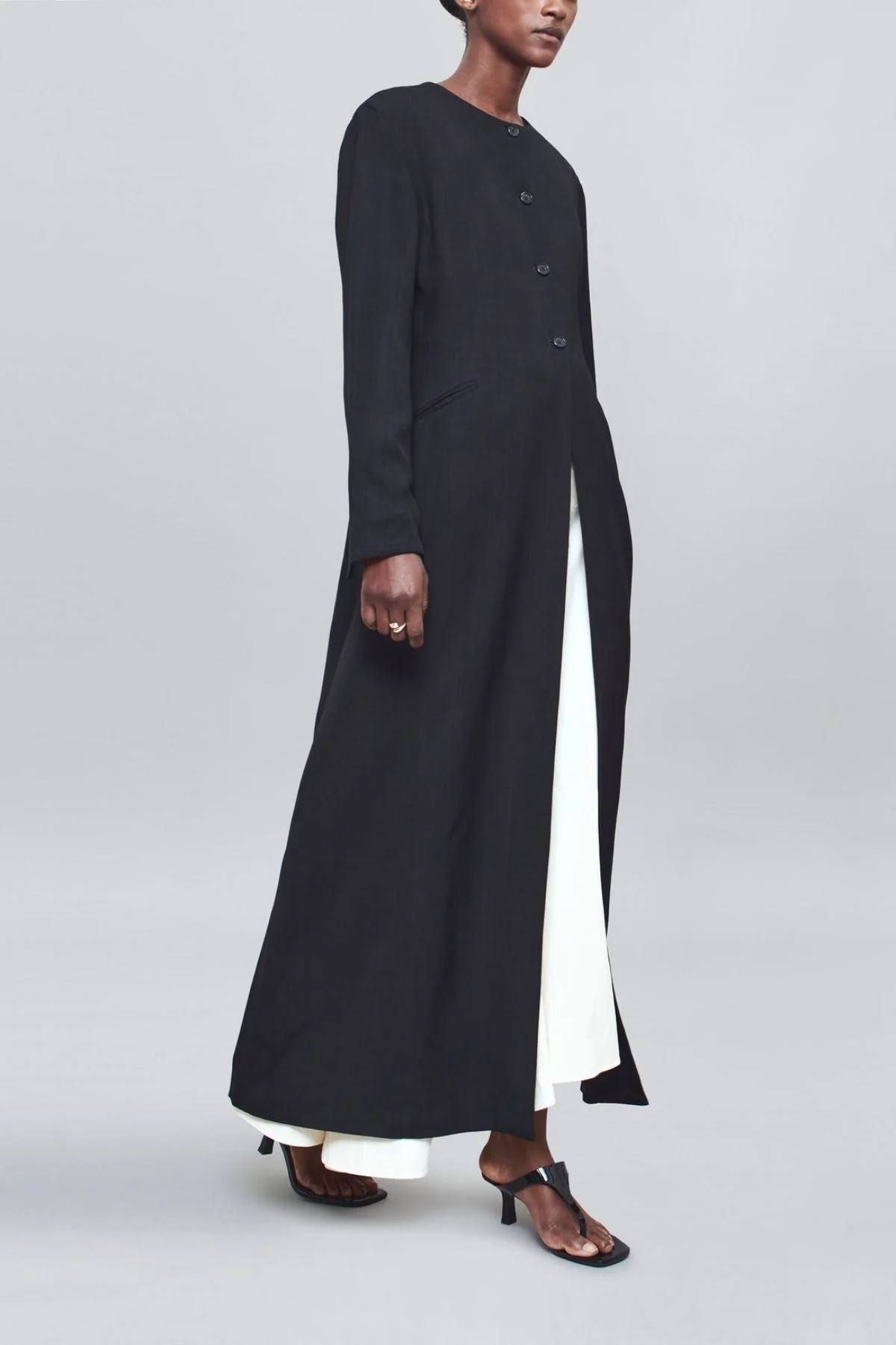 KALLMEYER Henri Duster Coat - Black - Image 6