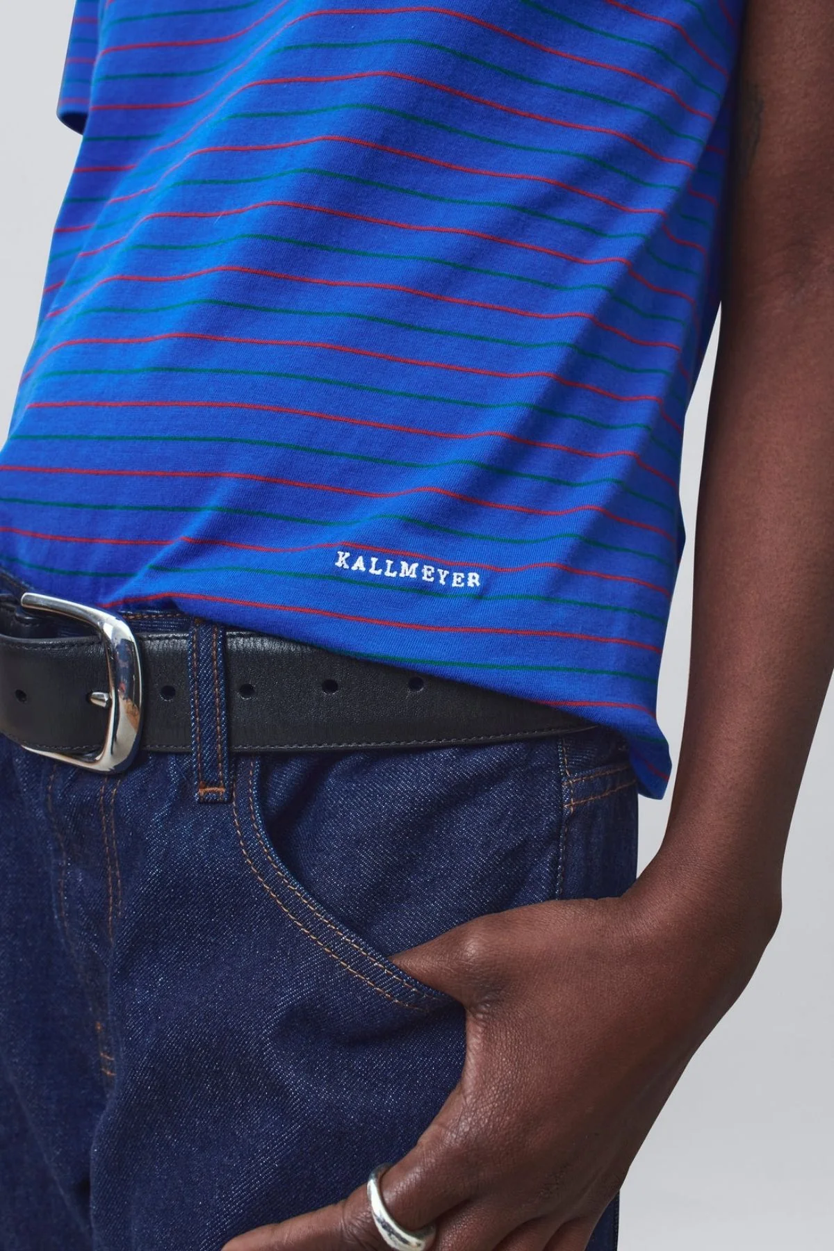 KALLMEYER Kenzie T-Shirt - Cobalt Multi Stripe - Image 4