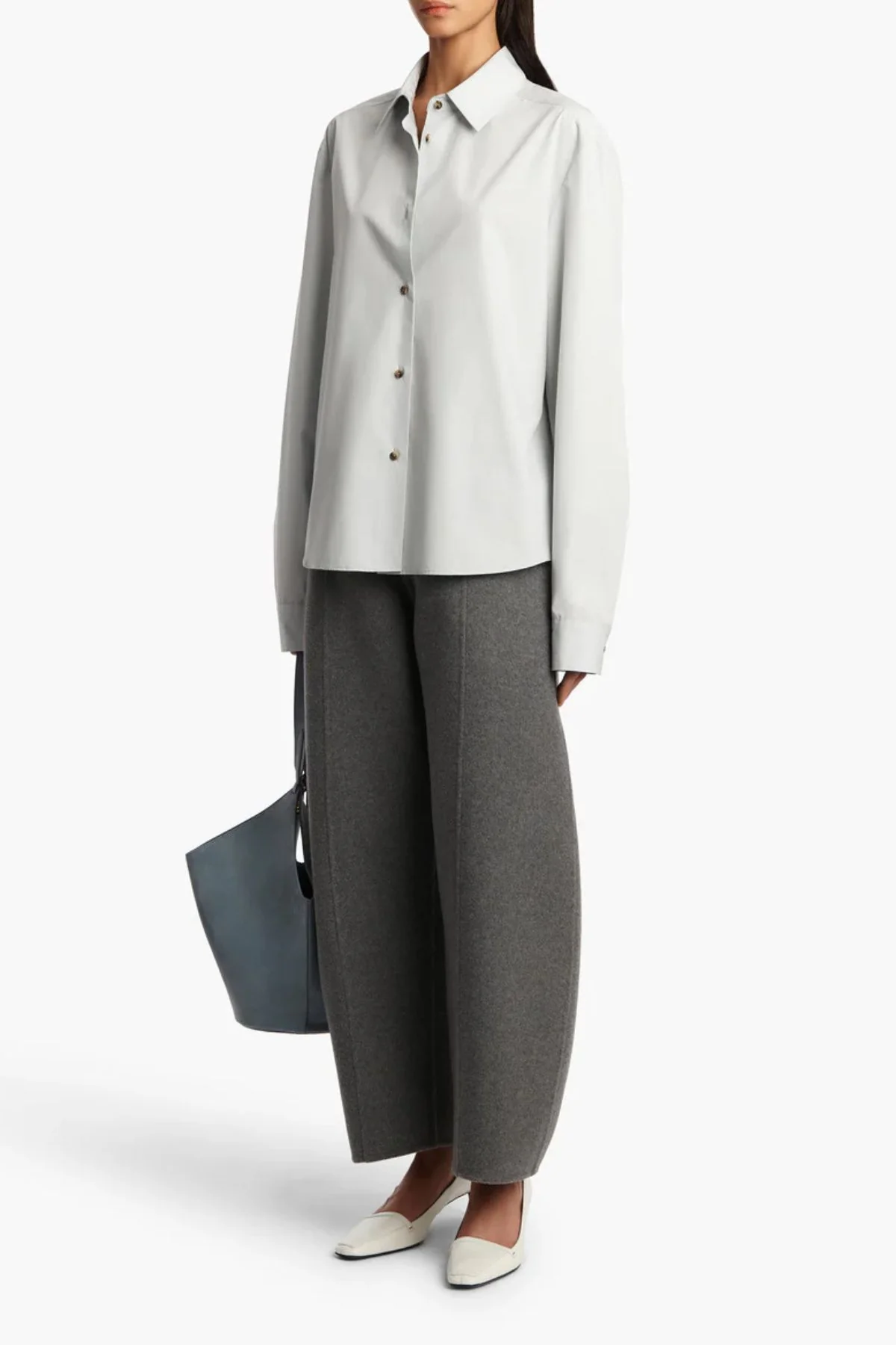 KHAITE Argo Shirt - Ice Blue - Image 2