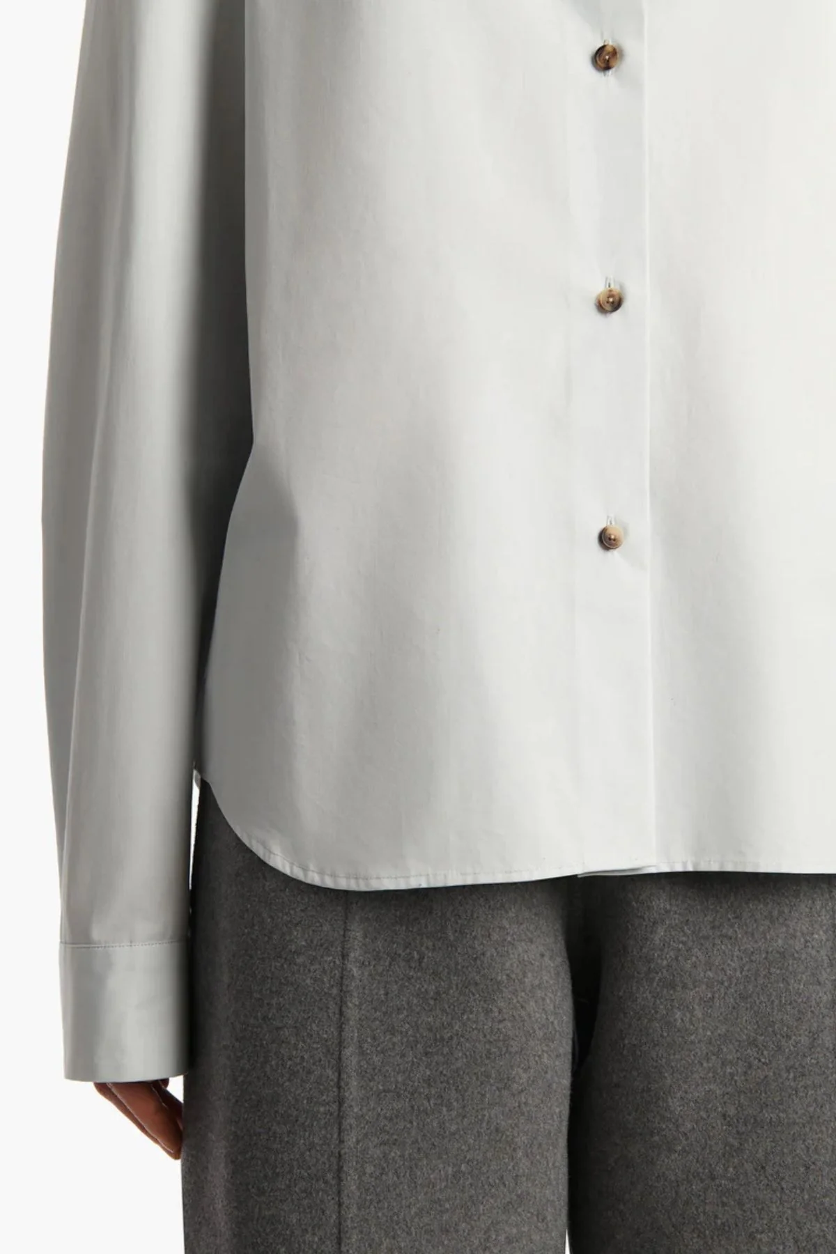 KHAITE Argo Shirt - Ice Blue - Image 5