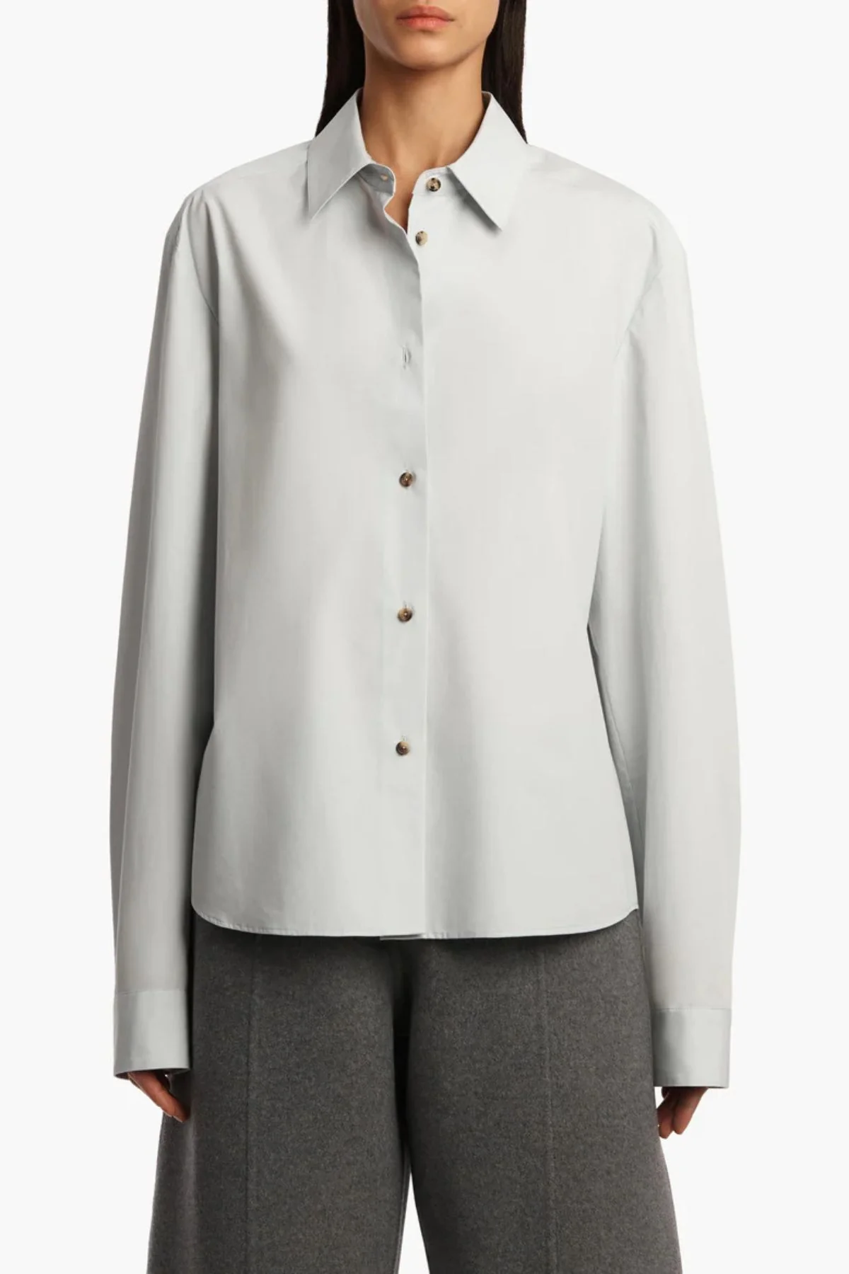 KHAITE Argo Shirt - Ice Blue - Image 6