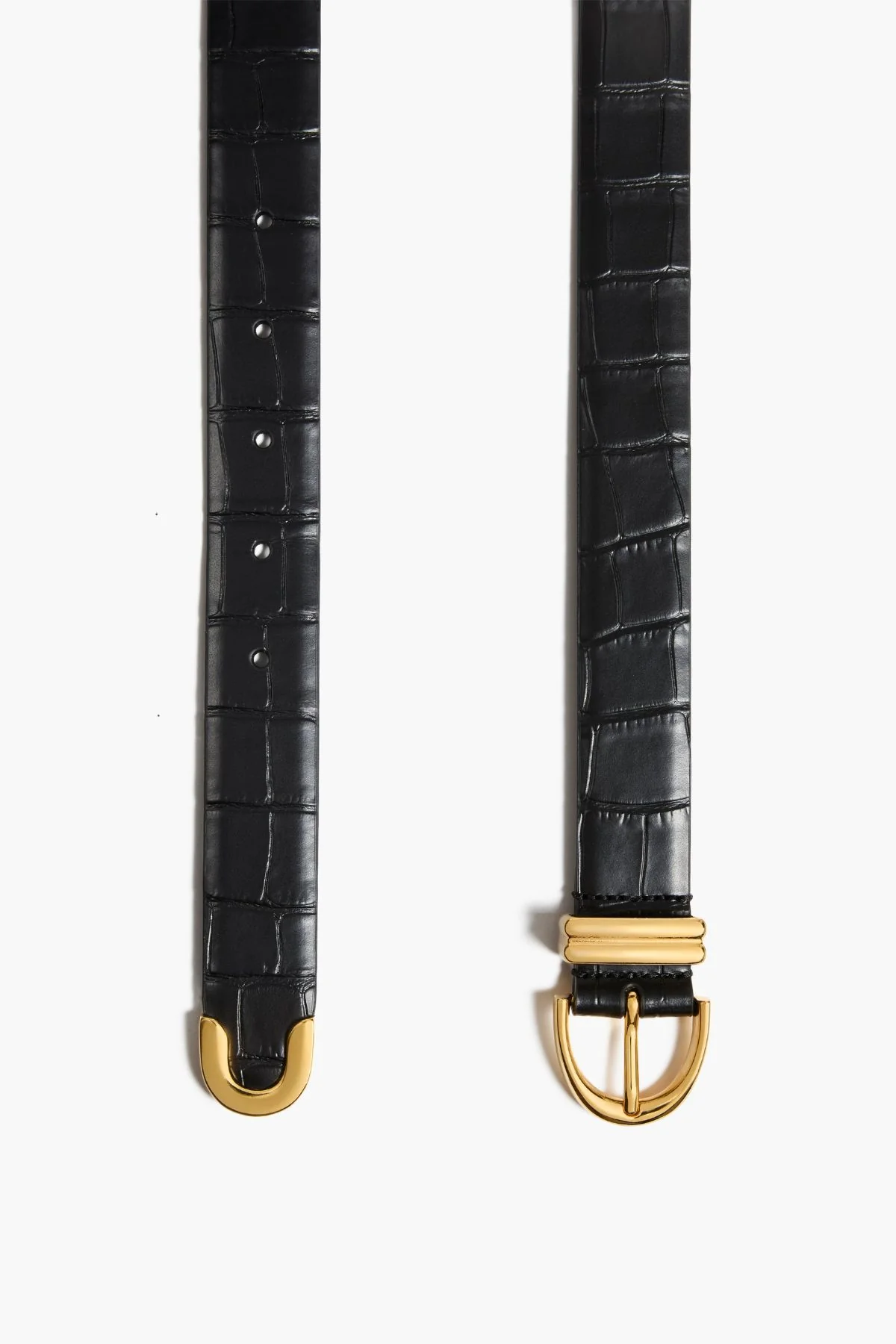 KHAITE Bambi Belt - Black Embossed - Image 2