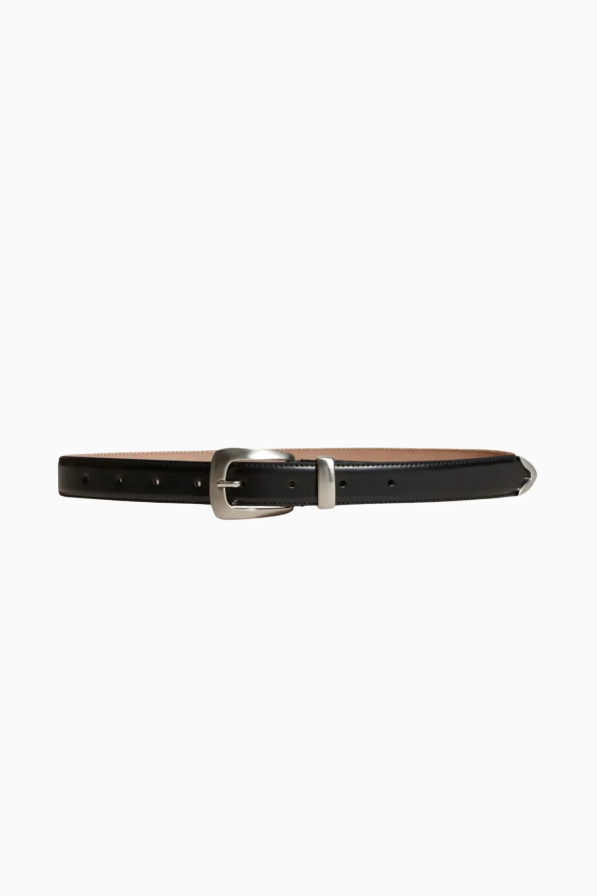 KHAITE Benny Belt - Black/ Silver