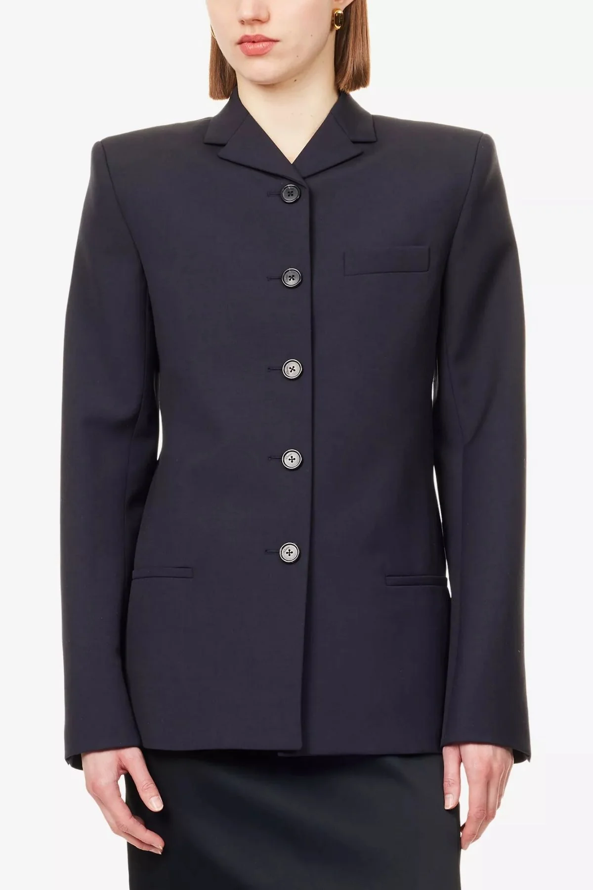 KHAITE Celton Blazer - Dark Navy - Image 5