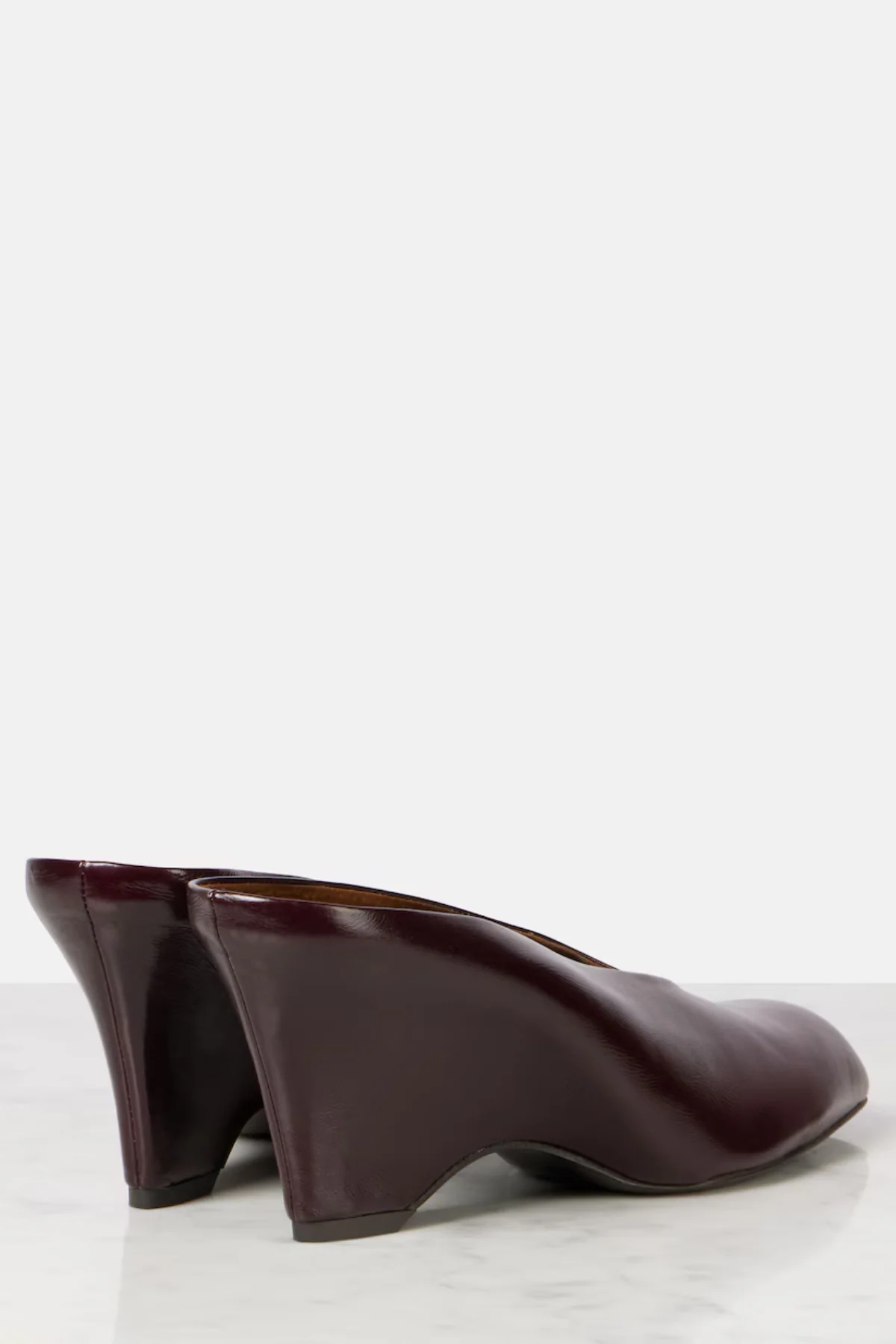 KHAITE Colt Wedge Mule - Bordeaux - Image 3
