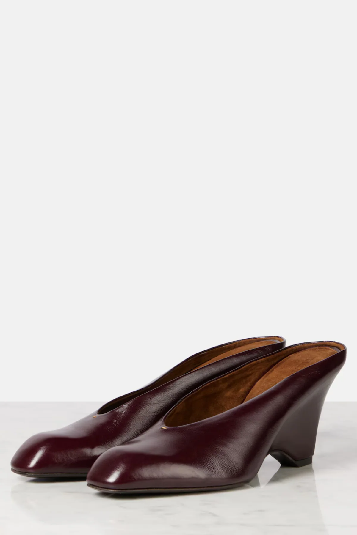 KHAITE Colt Wedge Mule - Bordeaux - Image 5