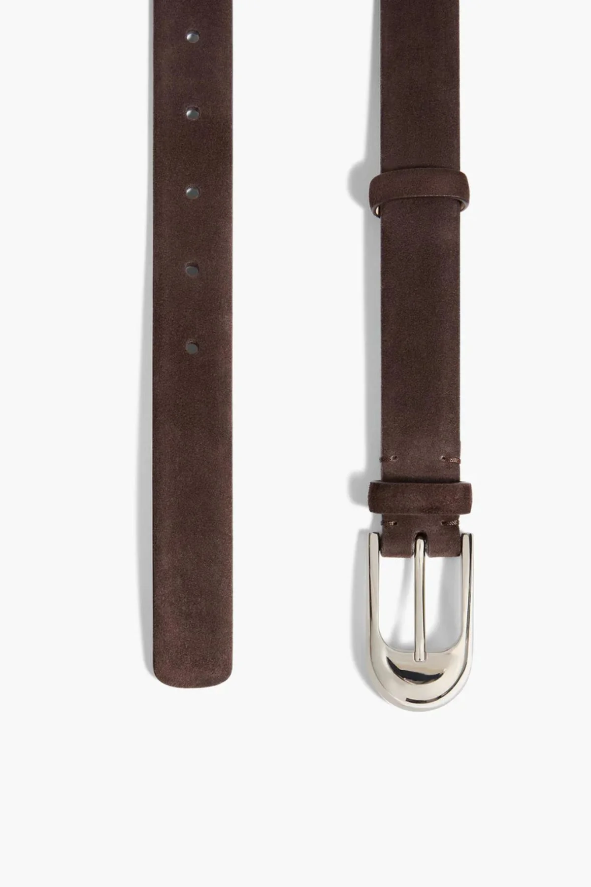 KHAITE Dome Belt Silver - Dark Brown - Image 2