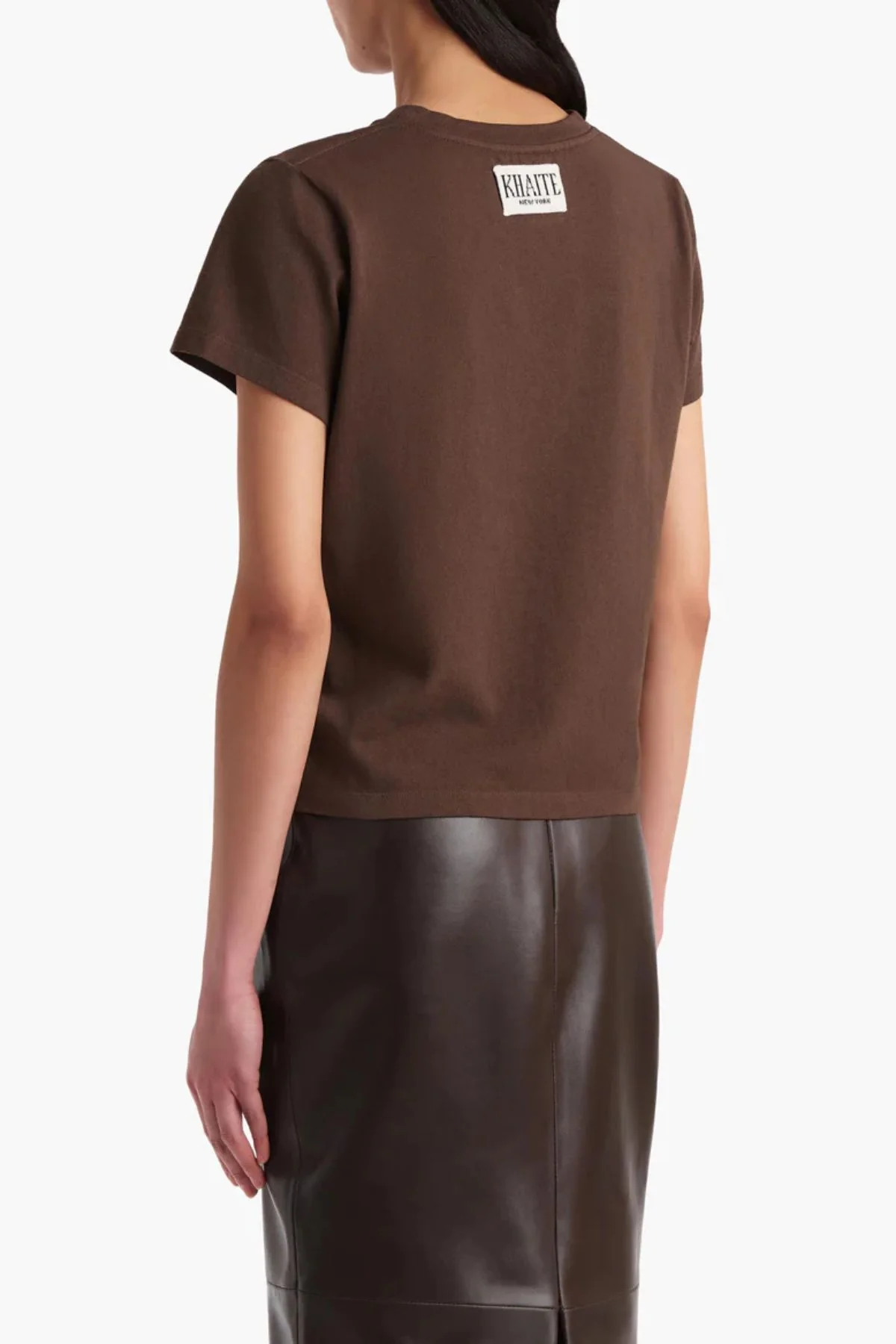 KHAITE Emmylou T-Shirt - Bark - Image 3