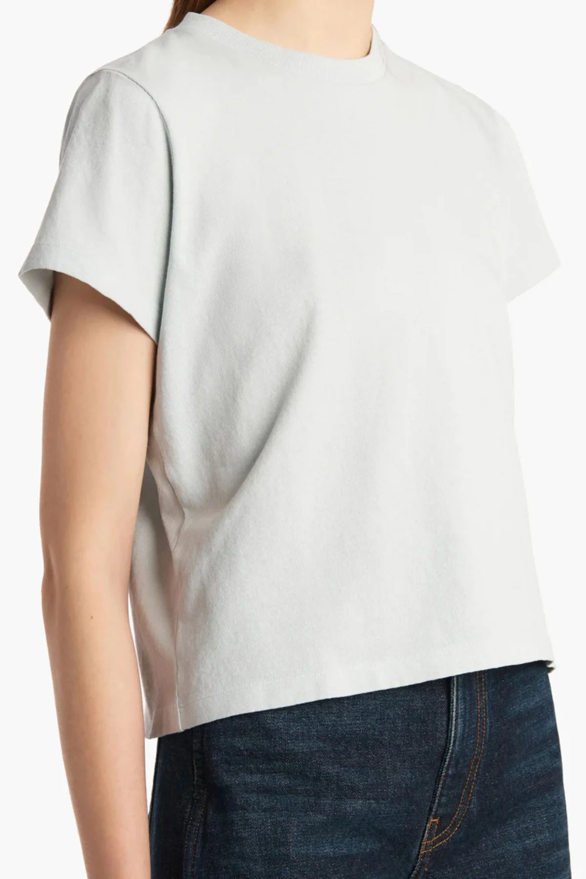 KHAITE Emmylou T-Shirt - Blue Ice - Image 4