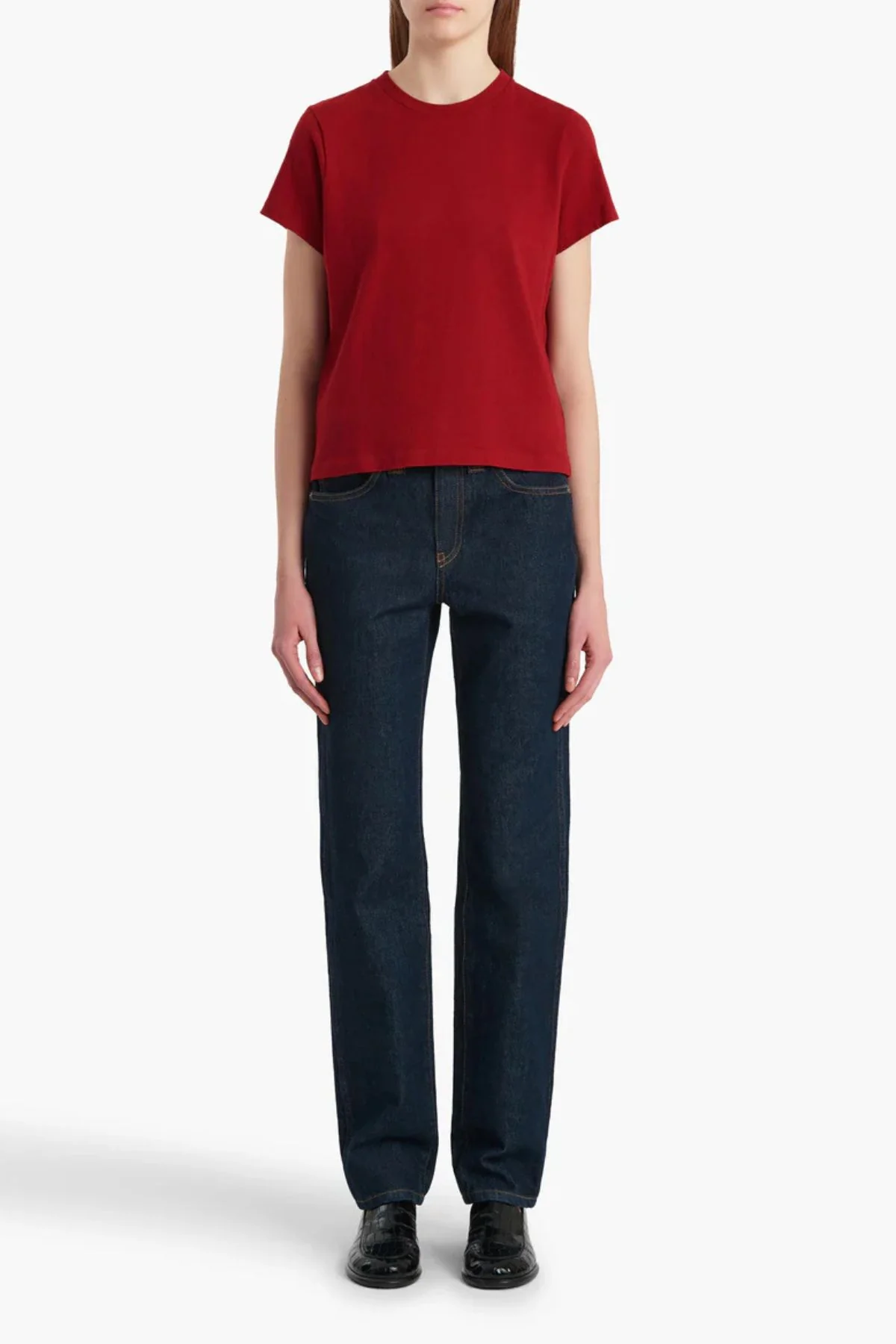 KHAITE Emmylou T-Shirt - Crimson - Image 2