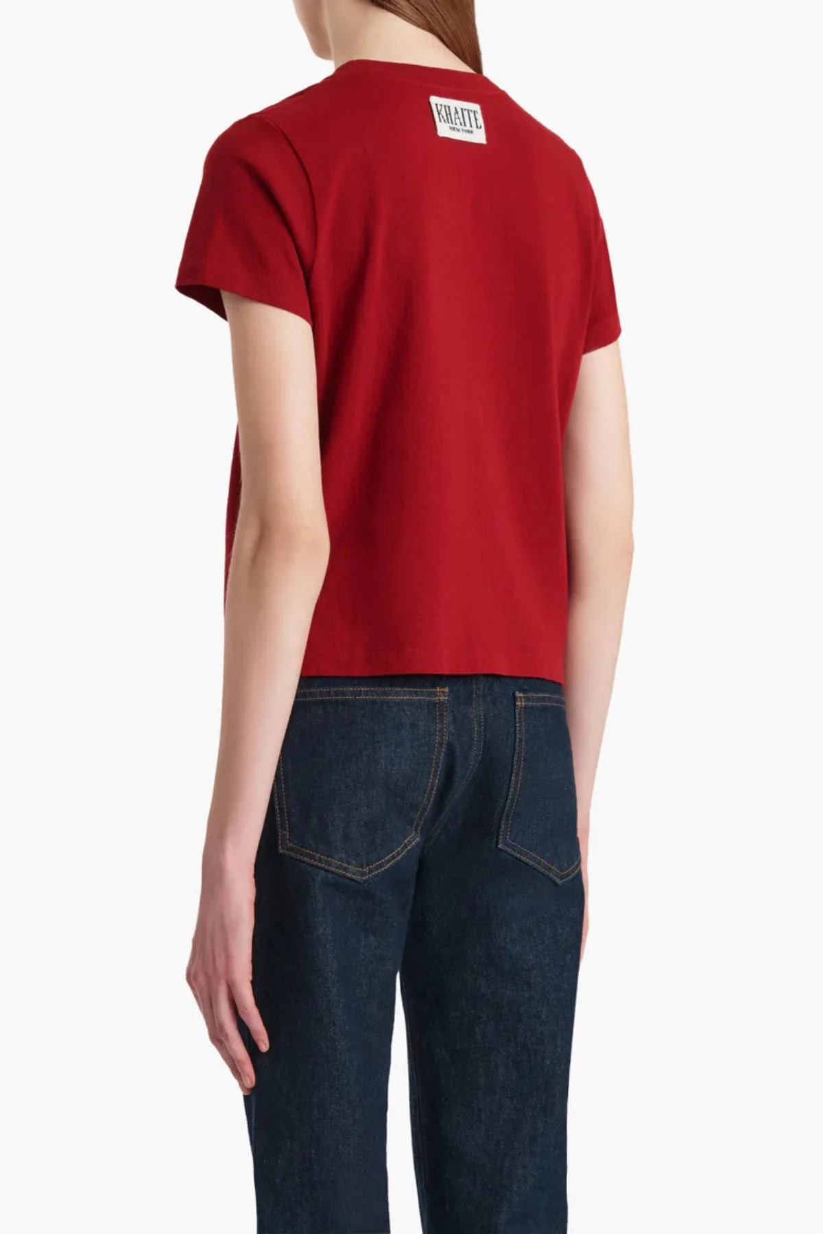 KHAITE Emmylou T-Shirt - Crimson - Image 3