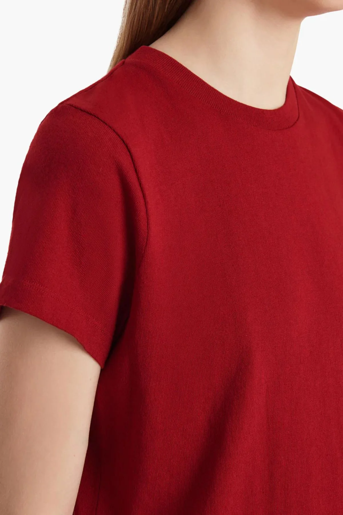 KHAITE Emmylou T-Shirt - Crimson - Image 4