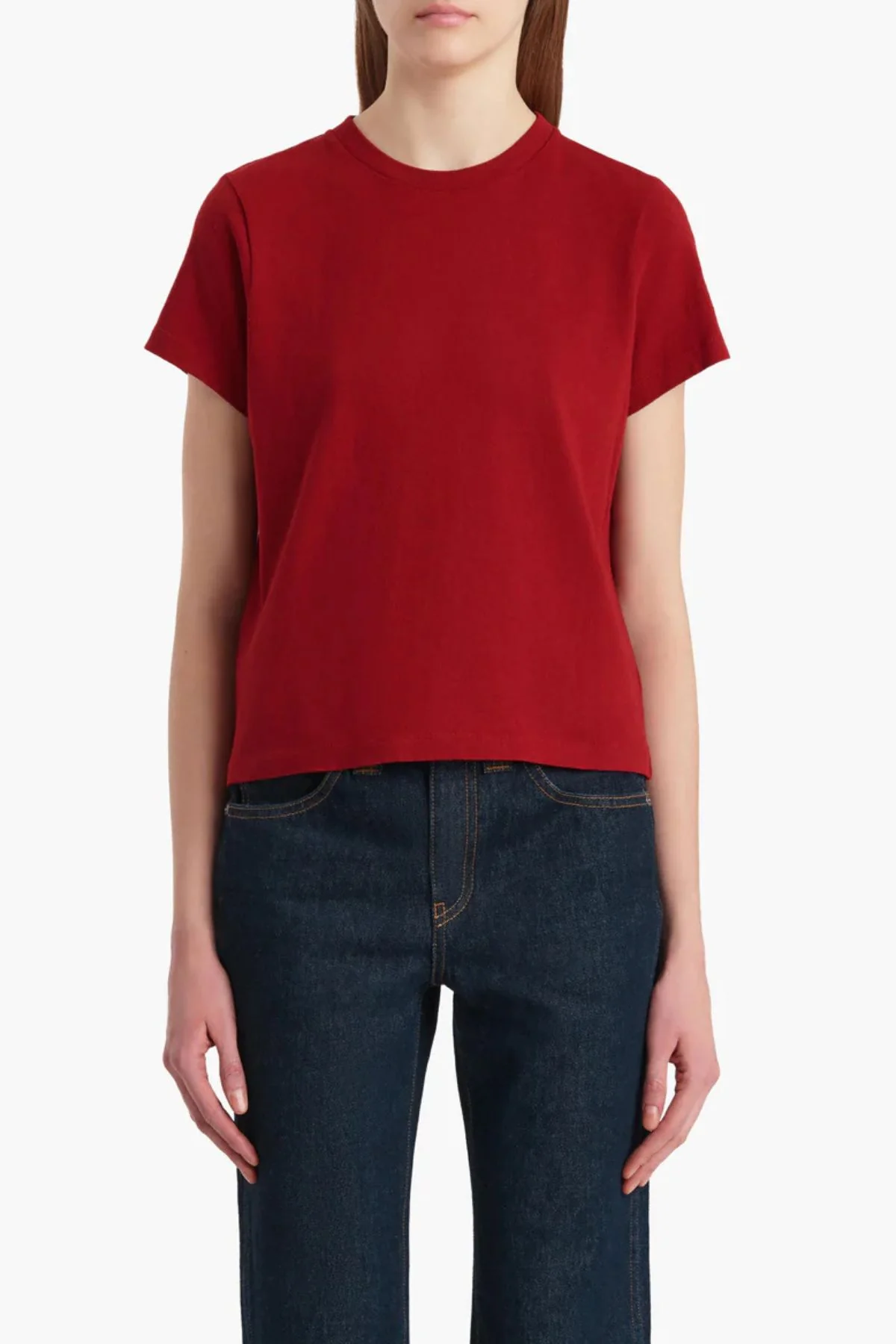 KHAITE Emmylou T-Shirt - Crimson - Image 5