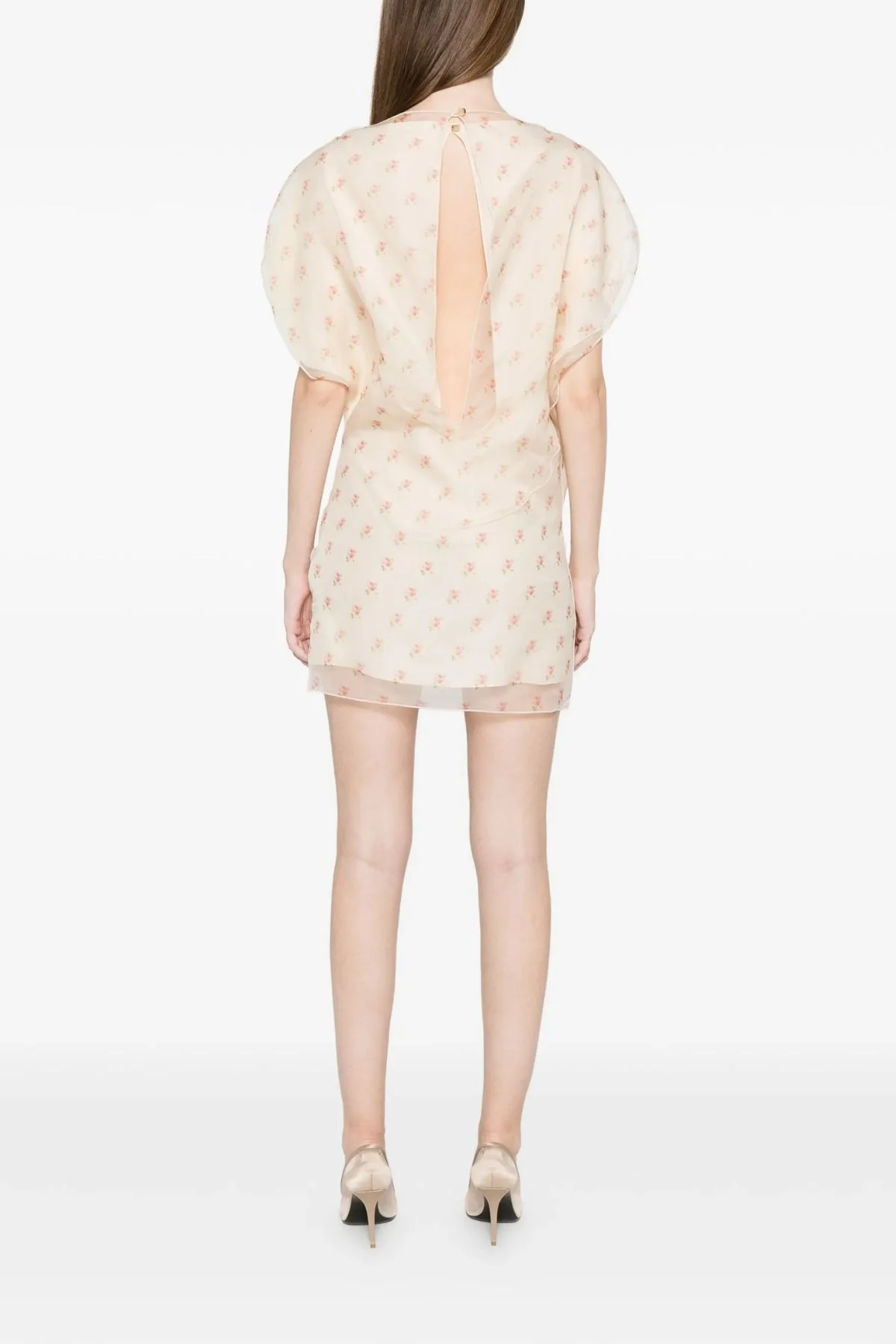 KHAITE Erin Mini Dress - Soft Pink - Image 4