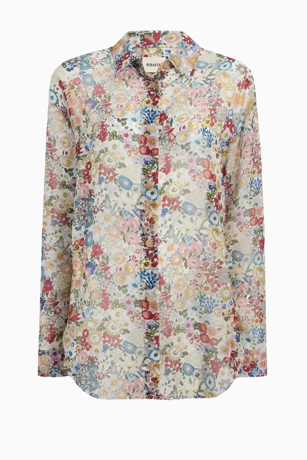 KHAITE Goya Shirt - Cream Multi