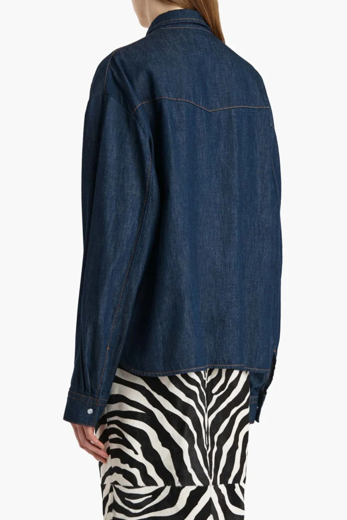 KHAITE Grenon Denim Top - Benson - Image 4