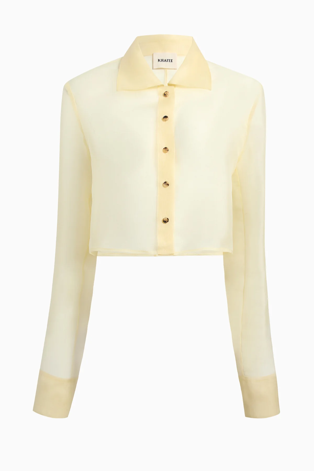 KHAITE Jasen Top - Pale Yellow