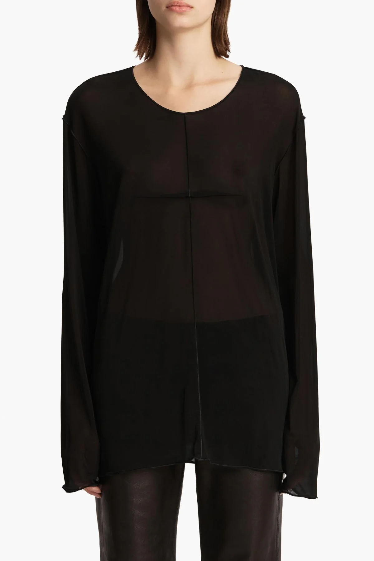 KHAITE Kit Top - Black - Image 4