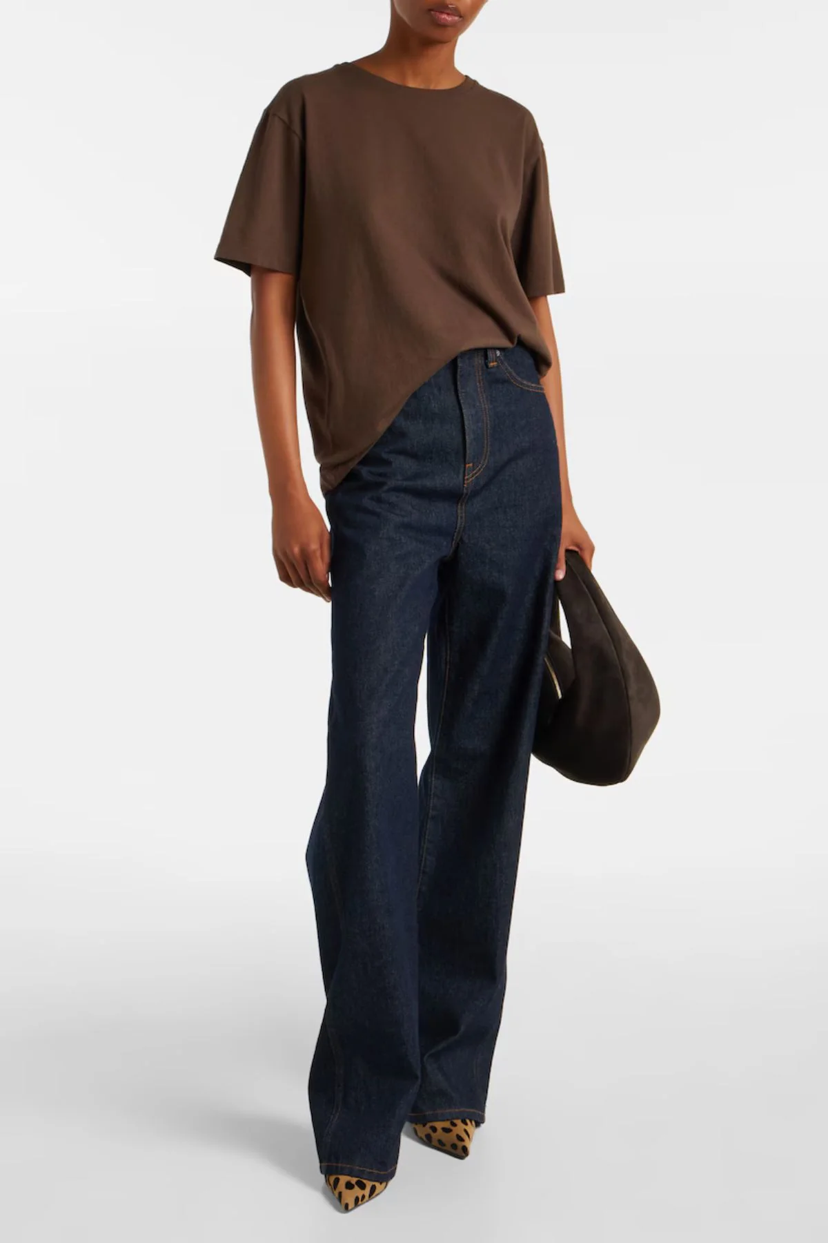 KHAITE Mae T-Shirt - Bark - Image 2
