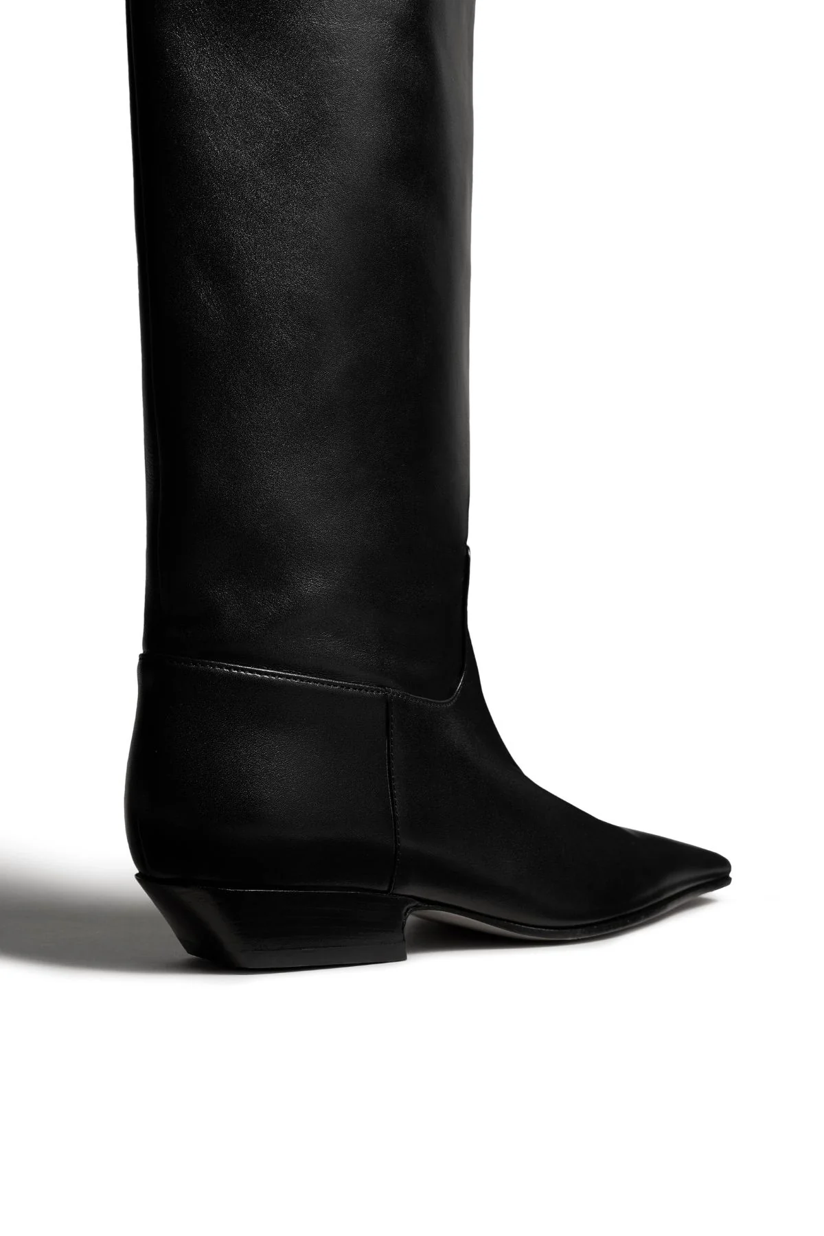 KHAITE Marfa Flat Knee High Boot - Black - Image 3