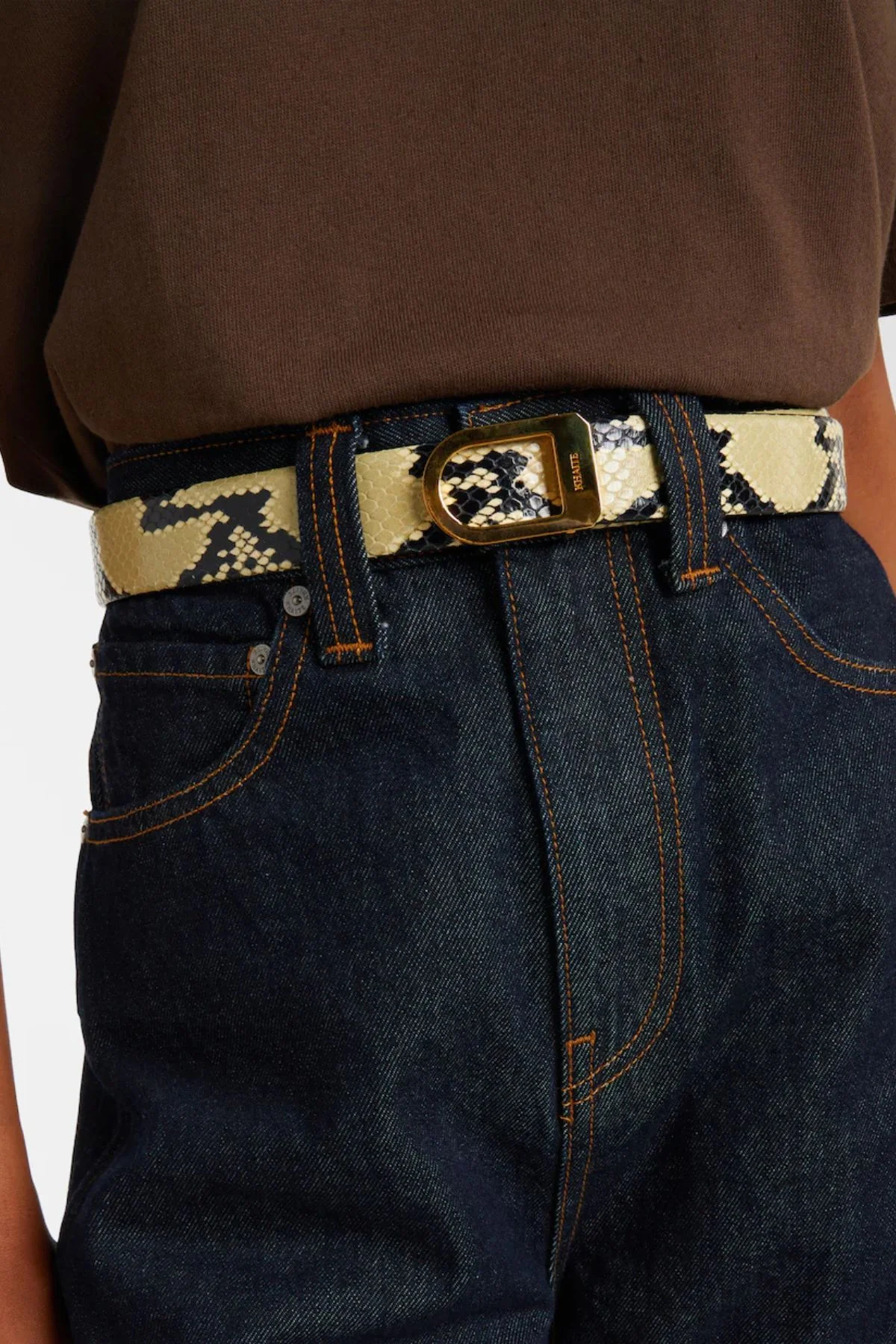 KHAITE Saddle Belt Gold - Natural - Image 2