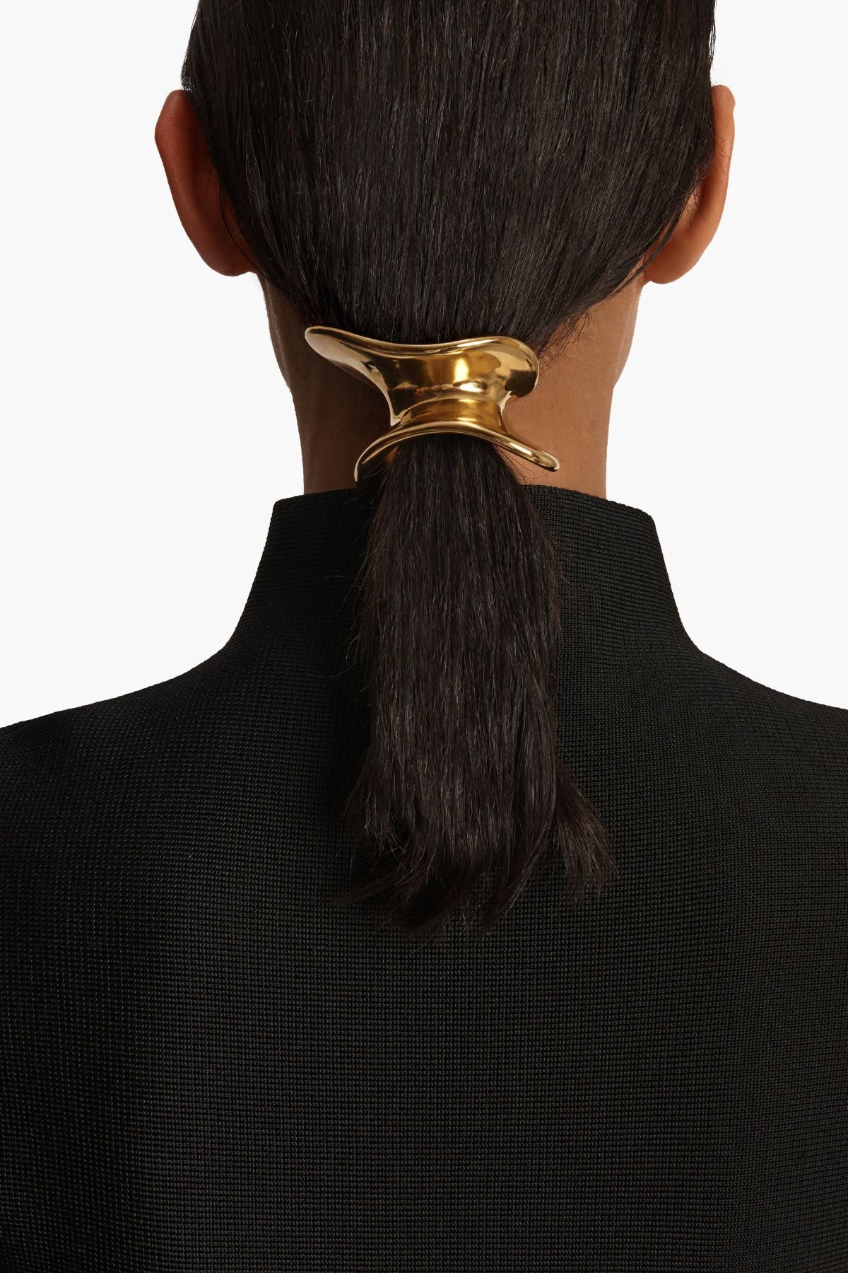 KHAITE Shadow Hair Cuff - Gold - Image 3