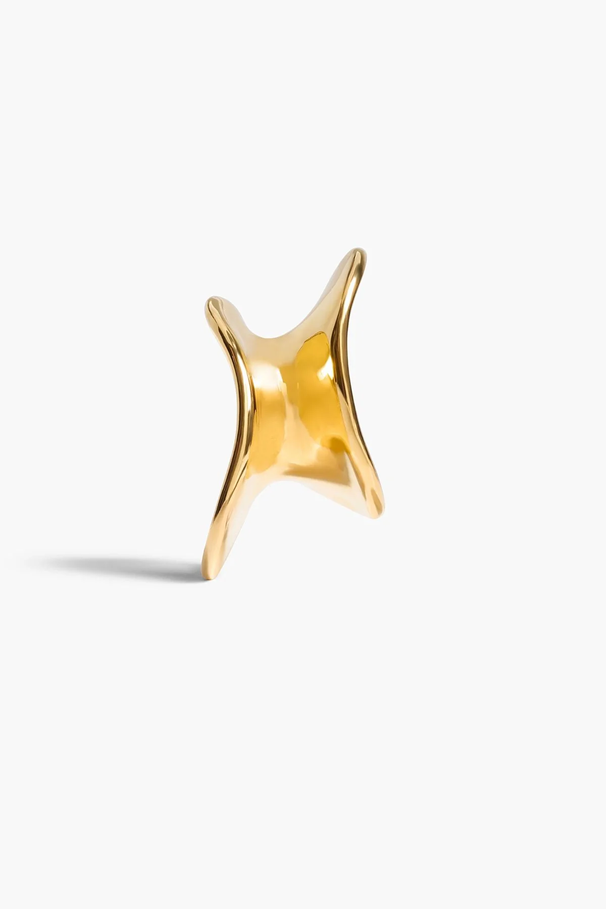KHAITE Shadow Hair Cuff - Gold - Image 5