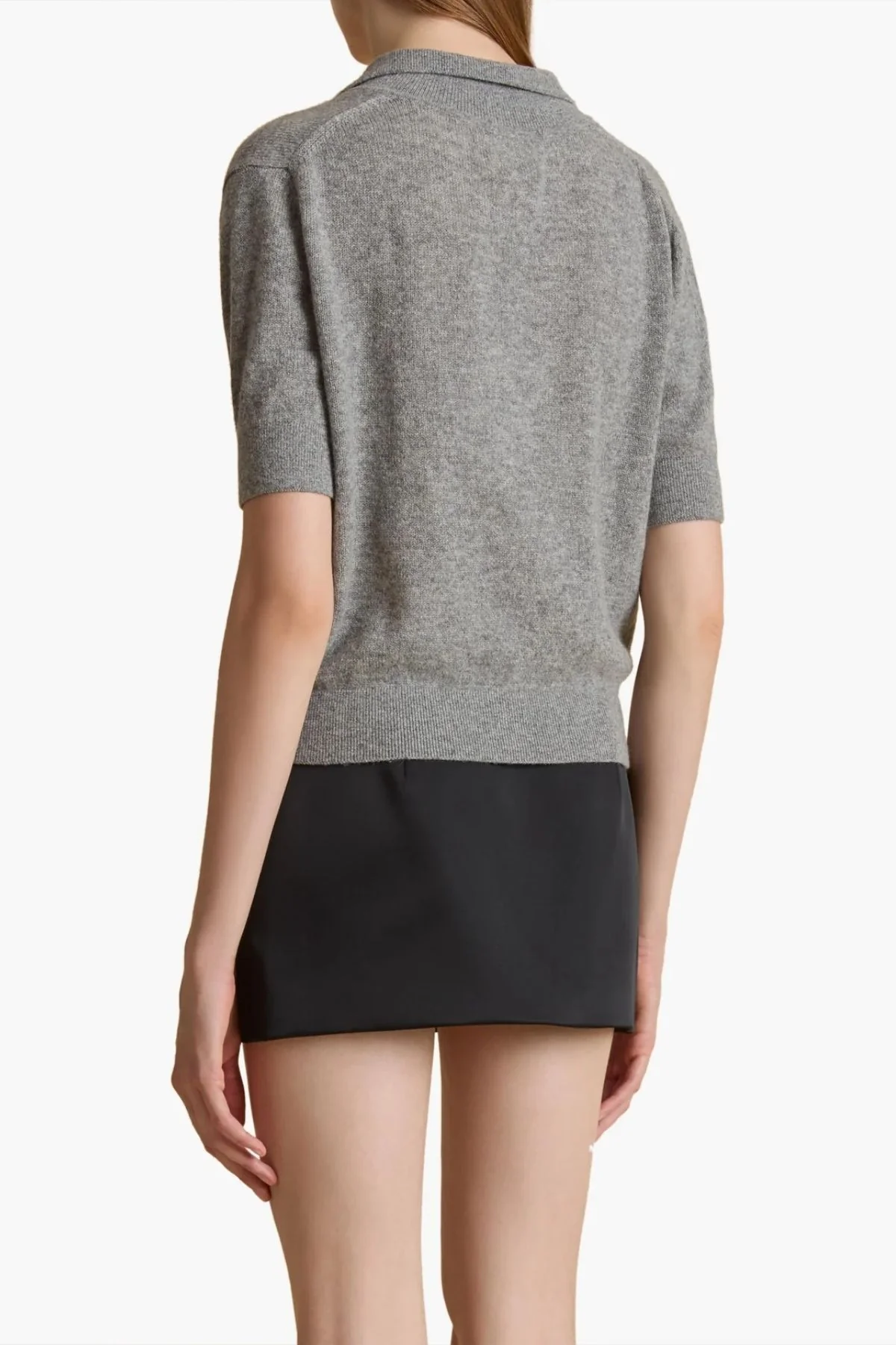 KHAITE Shrunken Jo Sweater - Warm Grey - Image 3
