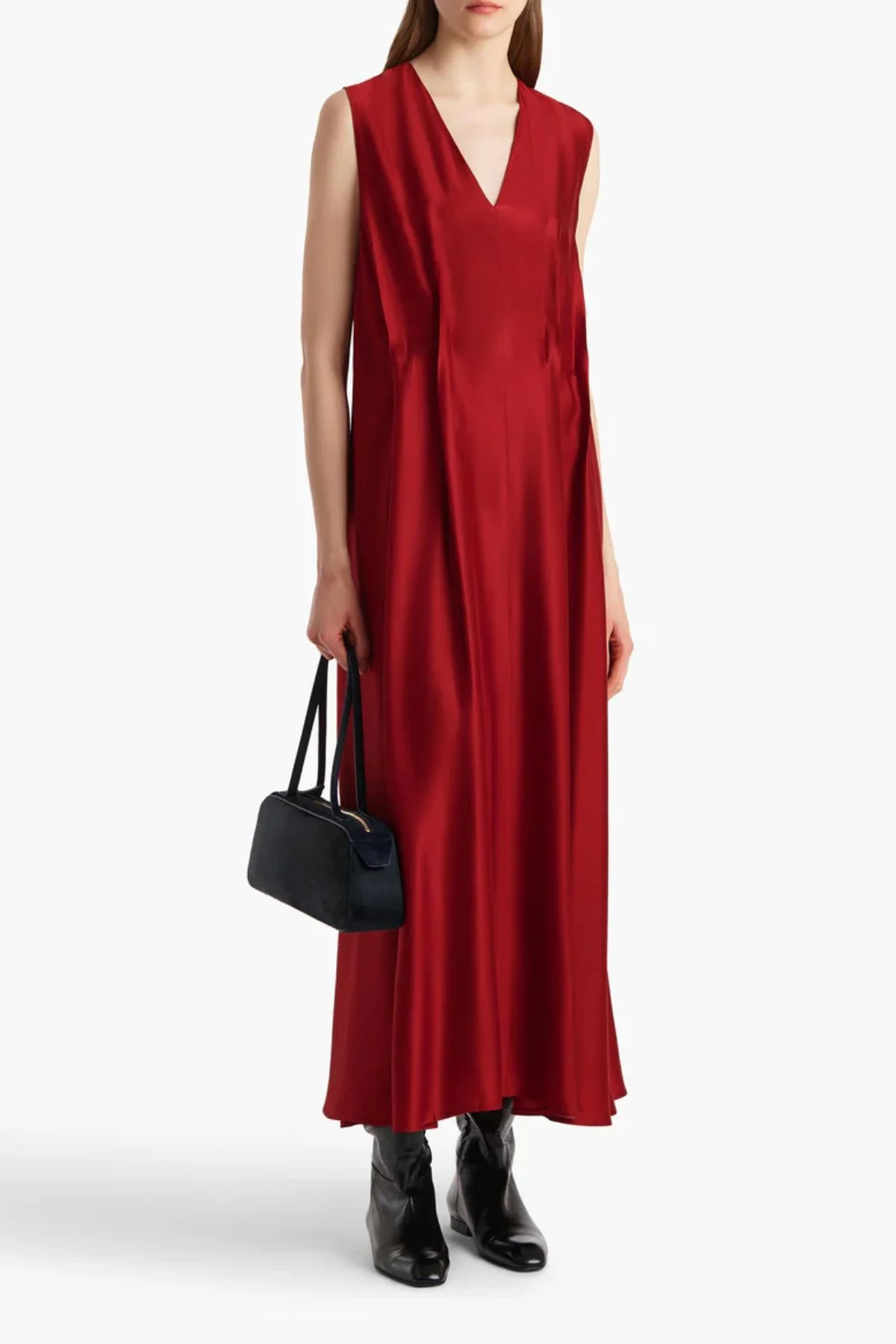 KHAITE Syd Dress - Crimson - Image 2