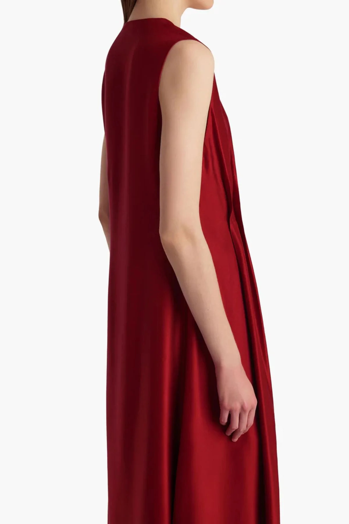 KHAITE Syd Dress - Crimson - Image 3