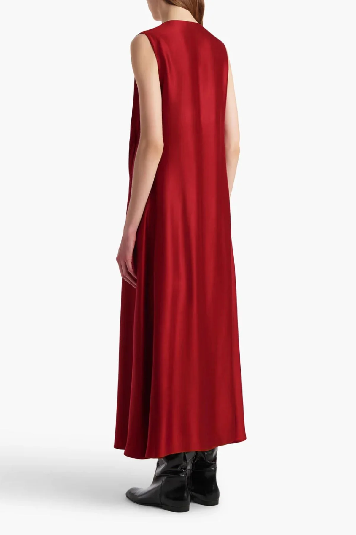 KHAITE Syd Dress - Crimson - Image 4