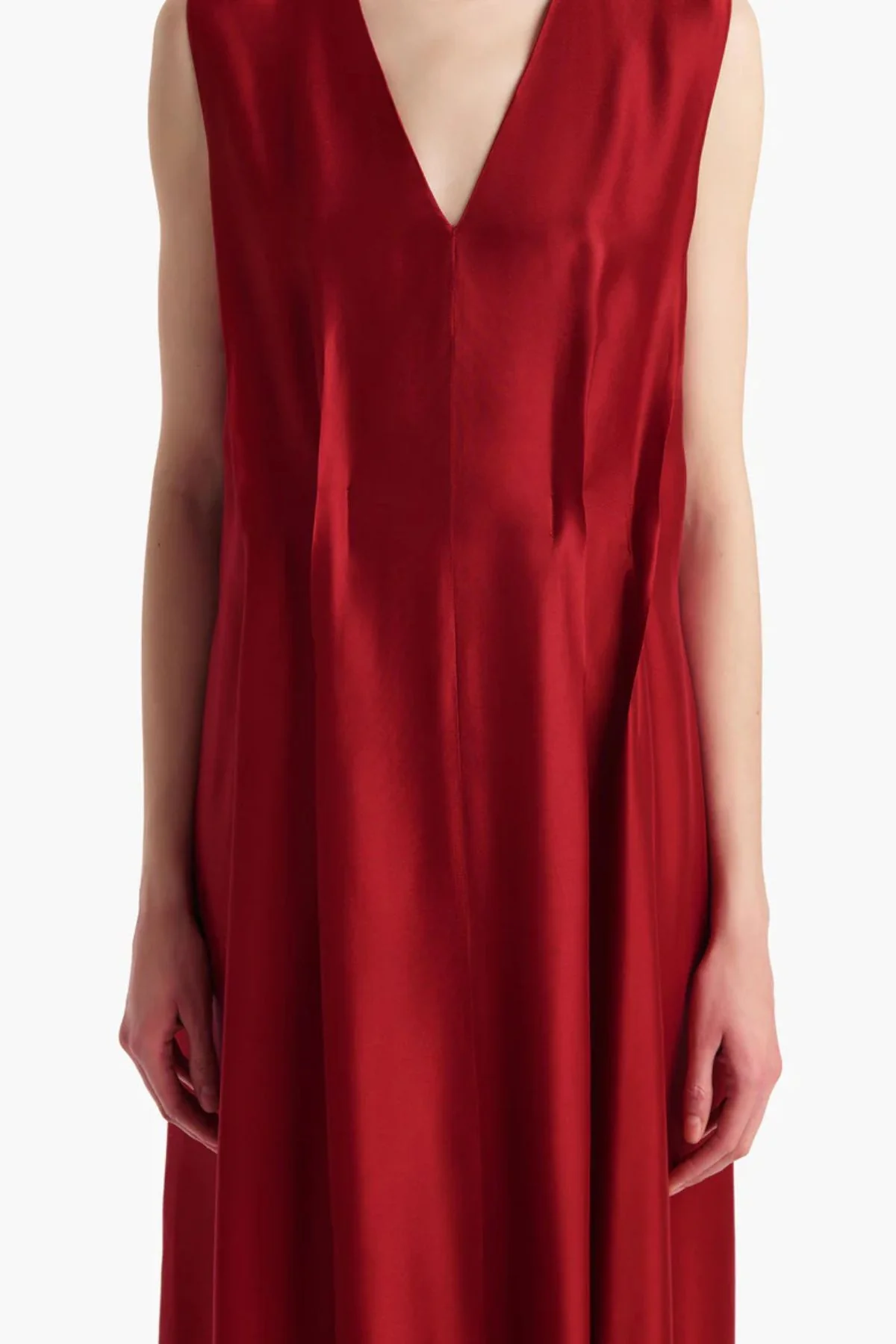 KHAITE Syd Dress - Crimson - Image 5