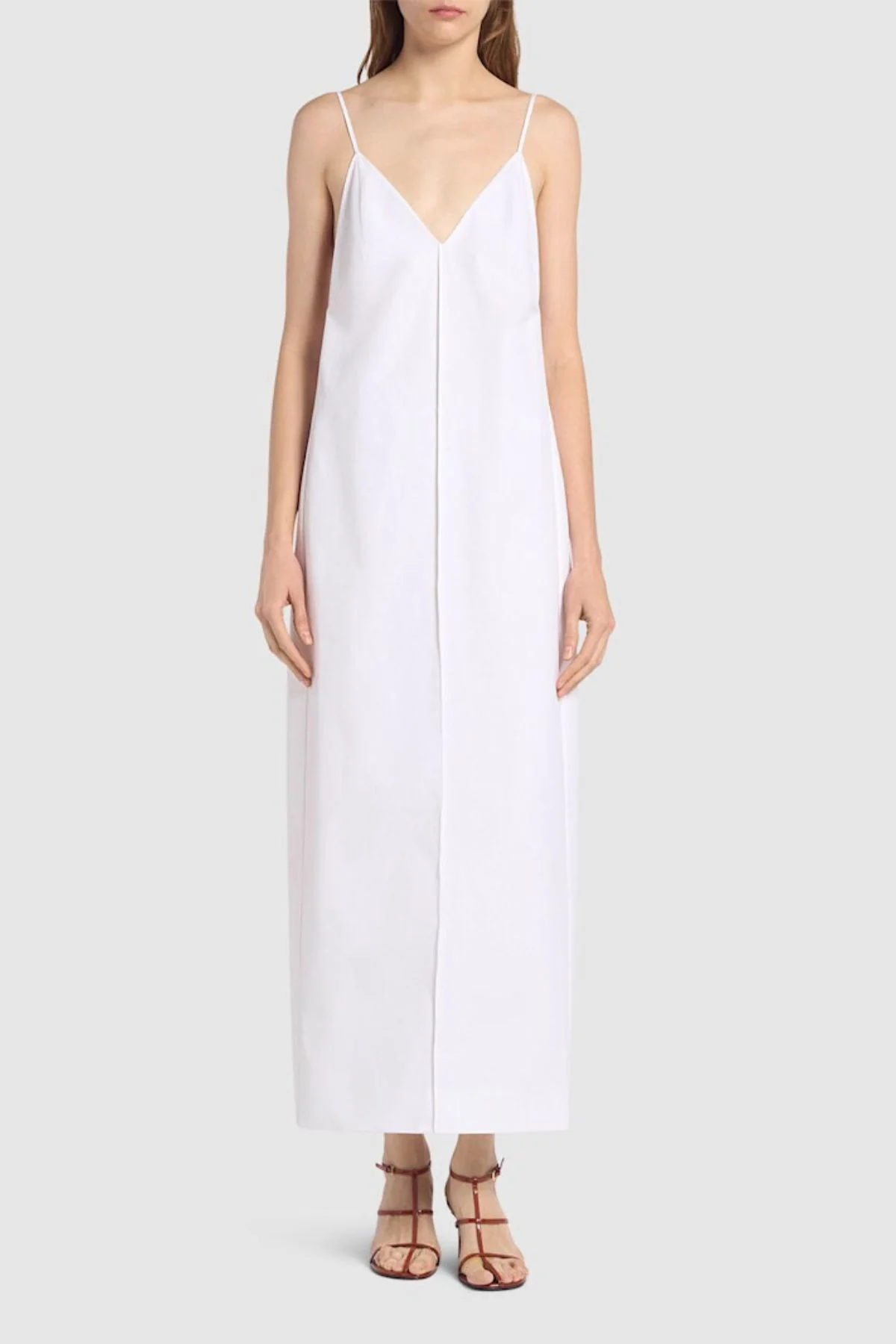 KHAITE Tulula Cotton Poplin Dress - White - Image 2