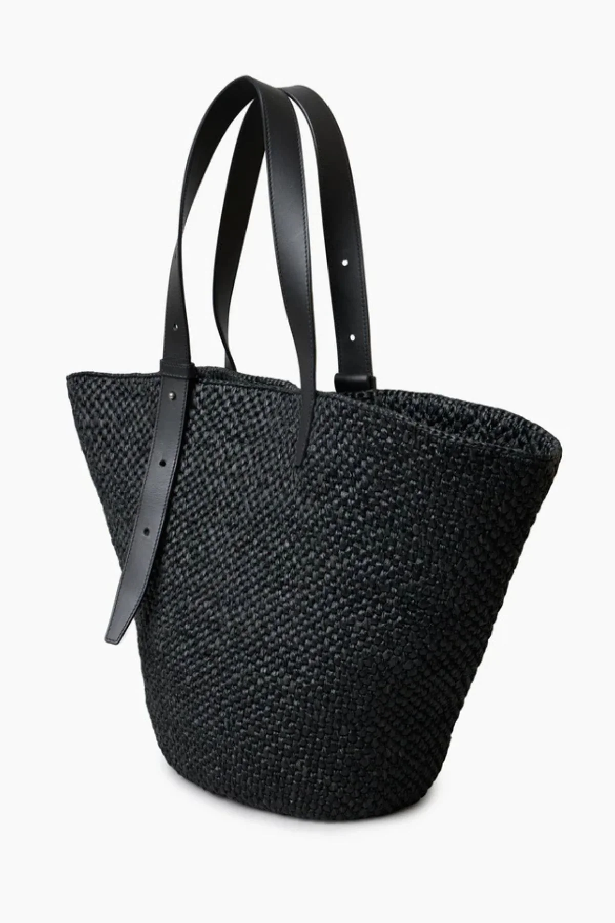 LIÉ STUDIO The Bianca Bag - Black Raffia - Image 2
