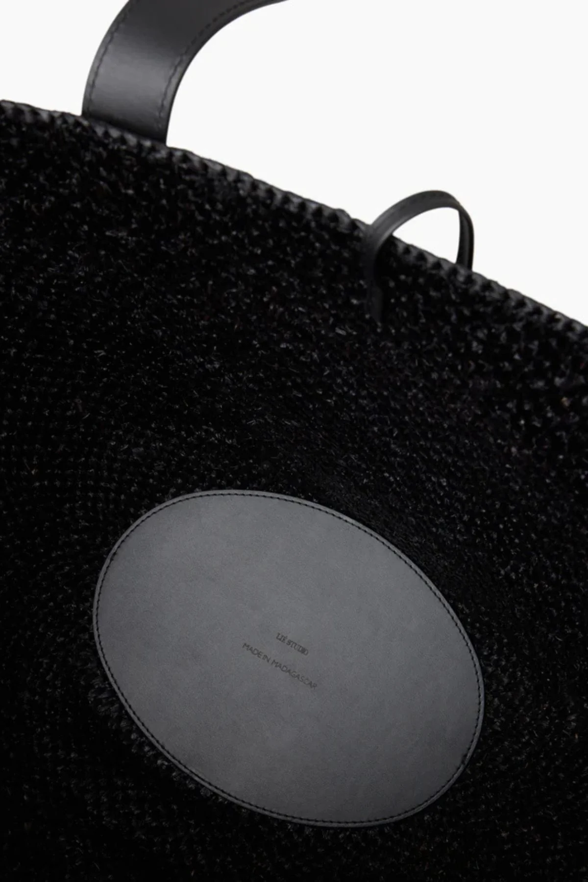 LIÉ STUDIO The Bianca Bag - Black Raffia - Image 4