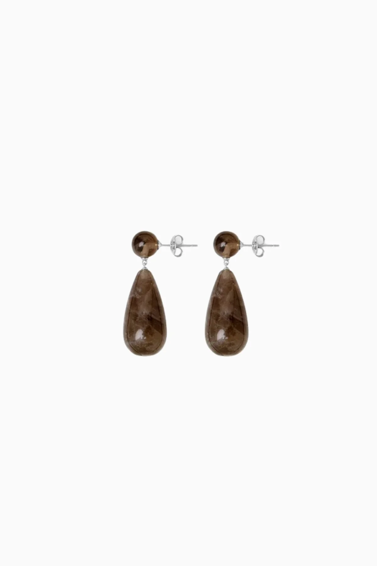 LIÉ STUDIO The Lola Earrings - Smoky Quartz