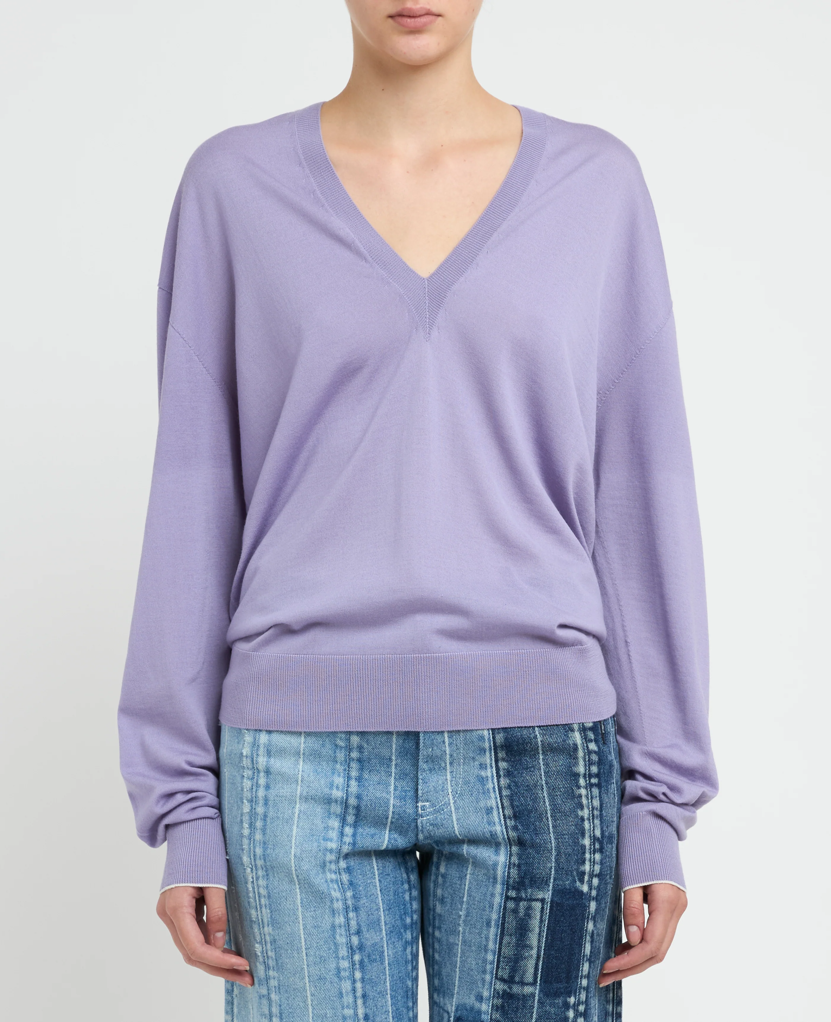 Stella McCartney V-Neck Jumper - Lilac