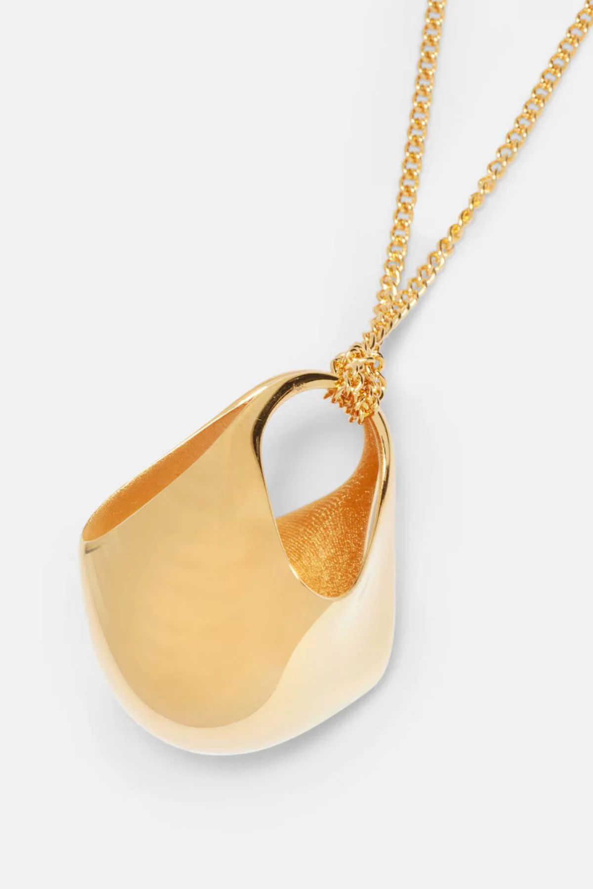 KHAITE Lotus Pendant Small - Gold - Image 4
