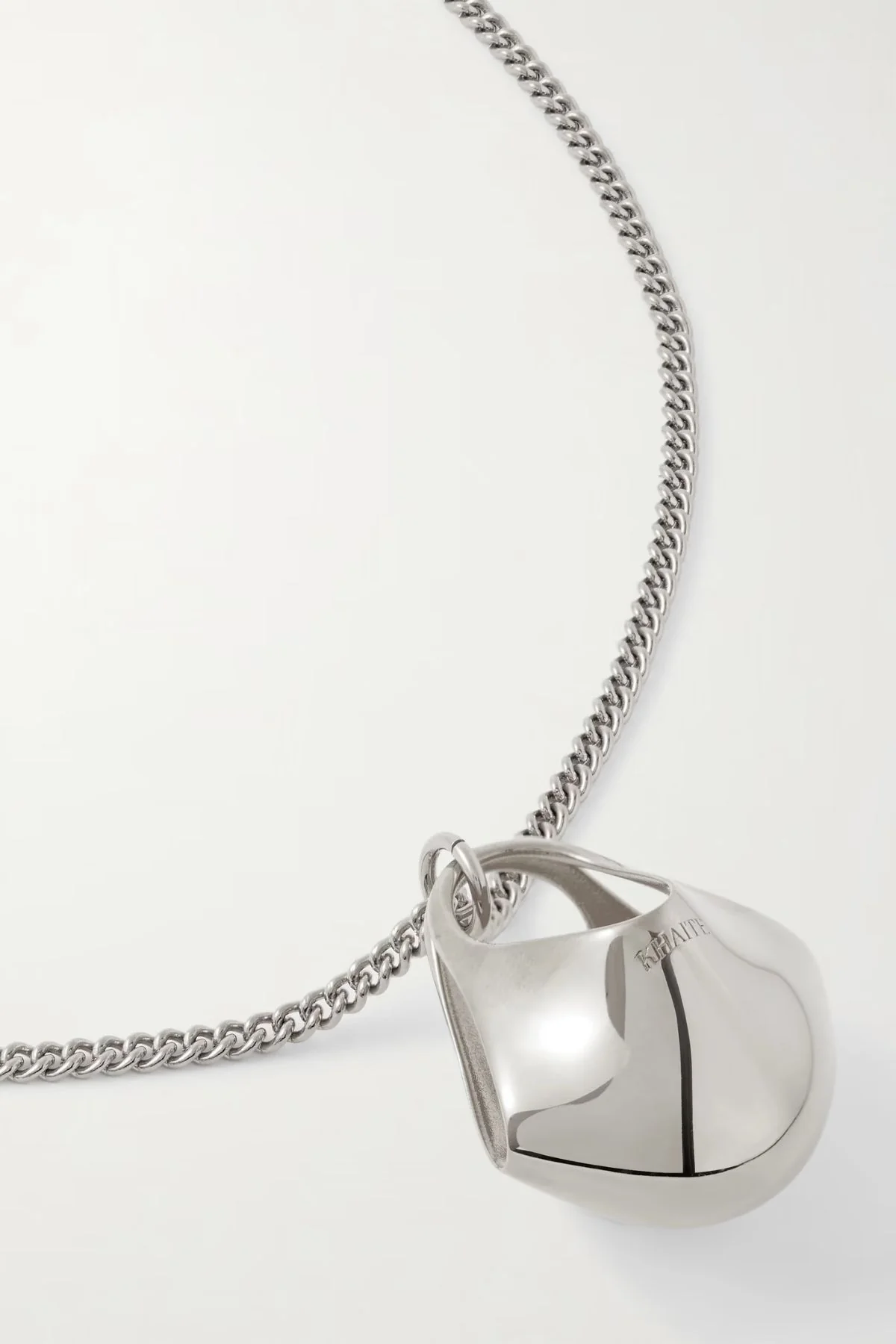 KHAITE Lotus Pendant Small - Silver - Image 3