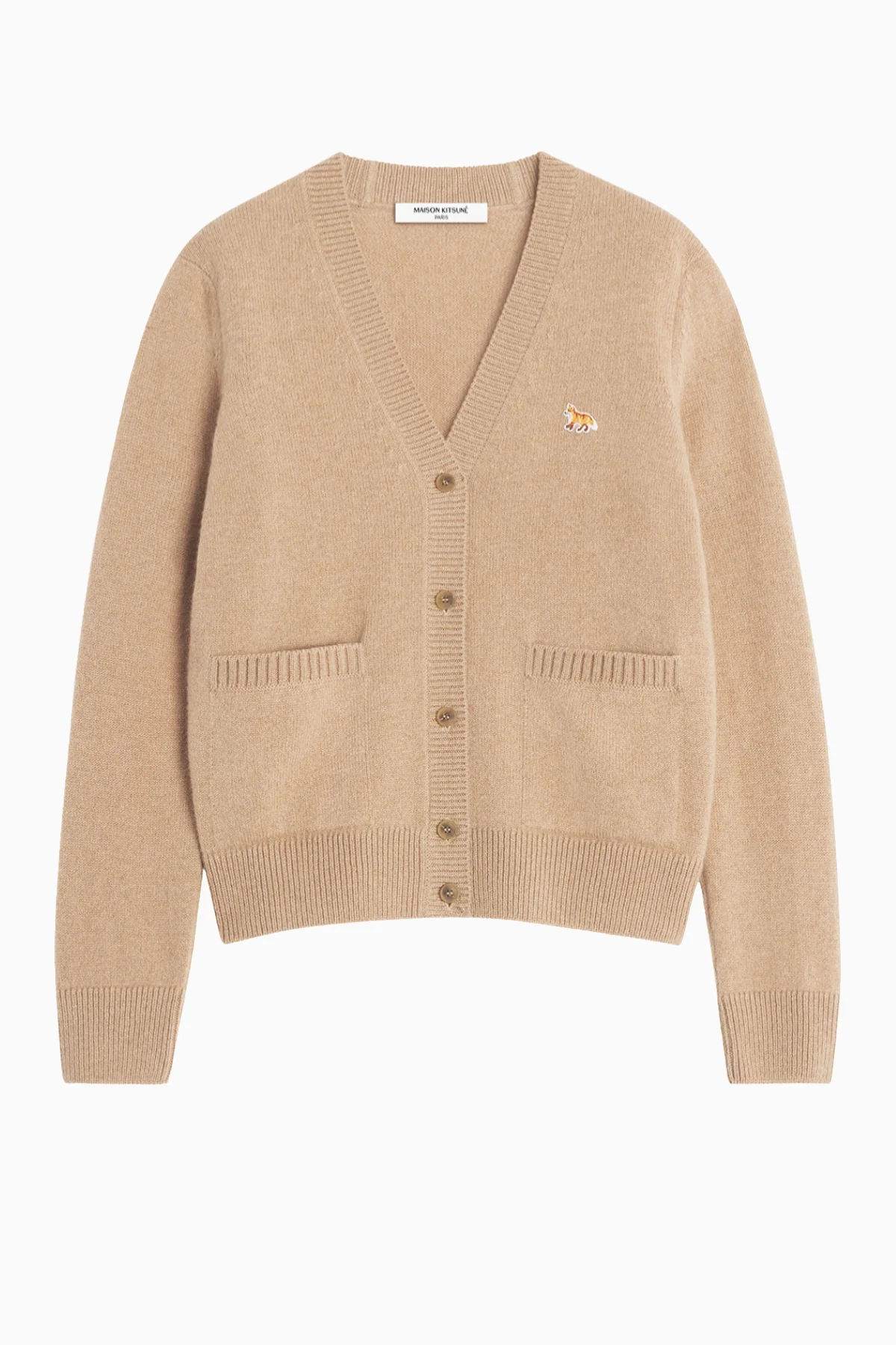 Maison Kitsuné Baby Fox Boxy Cardigan - Brown