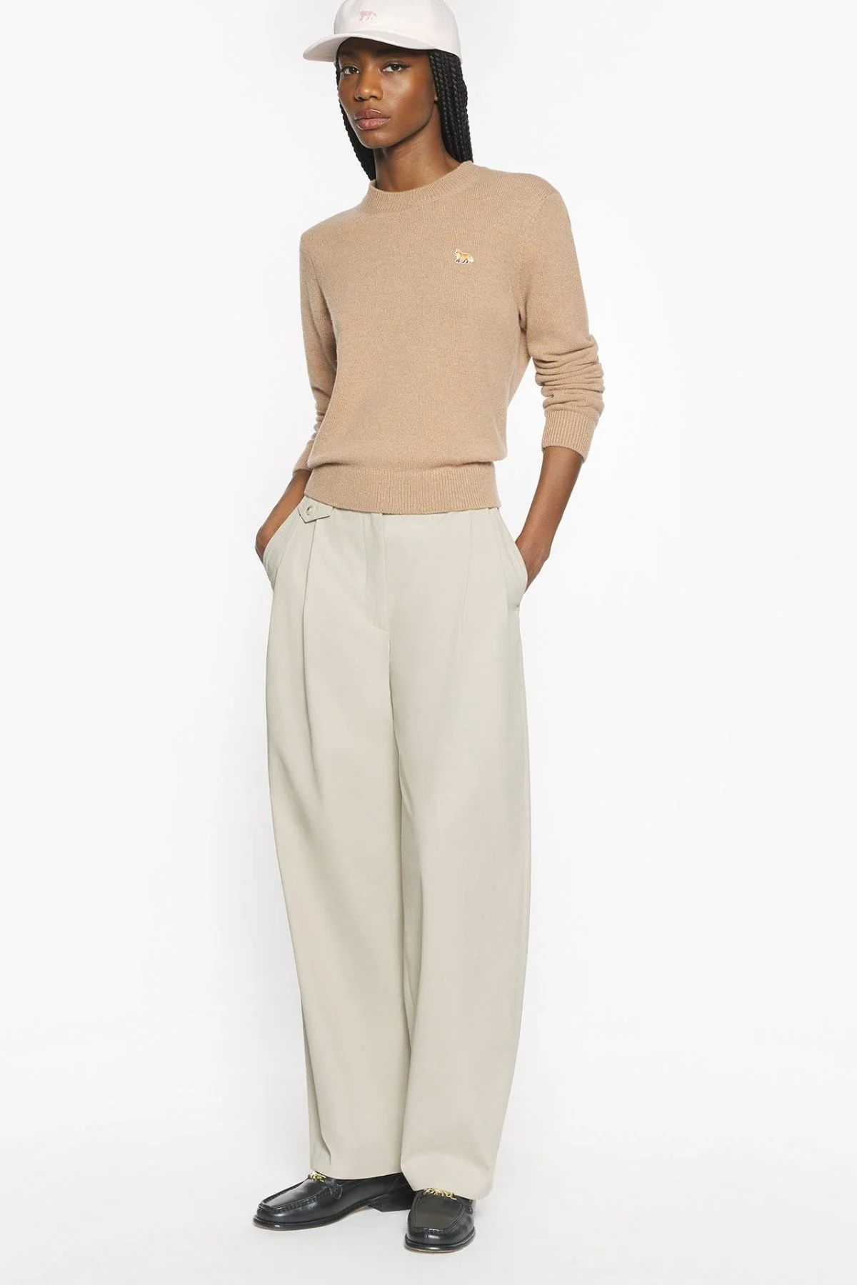 Maison Kitsuné Baby Fox Regular Jumper - Brown - Image 2